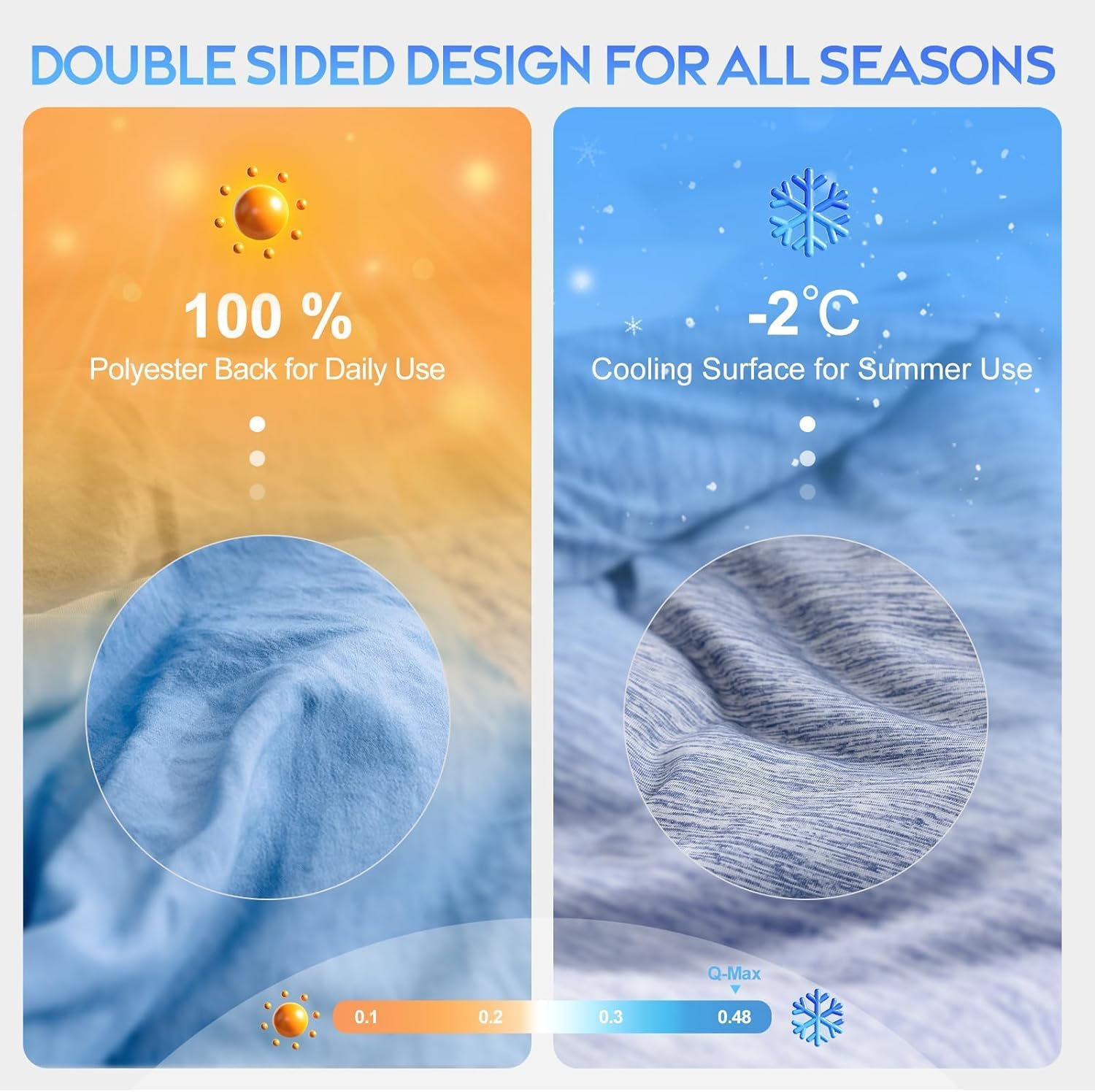 Thumbnail 2 de Cooling Blanket, Coverless Duvet for Hot Sleepers (King Size) – Ultra-Soft, Lightweight and Breathable