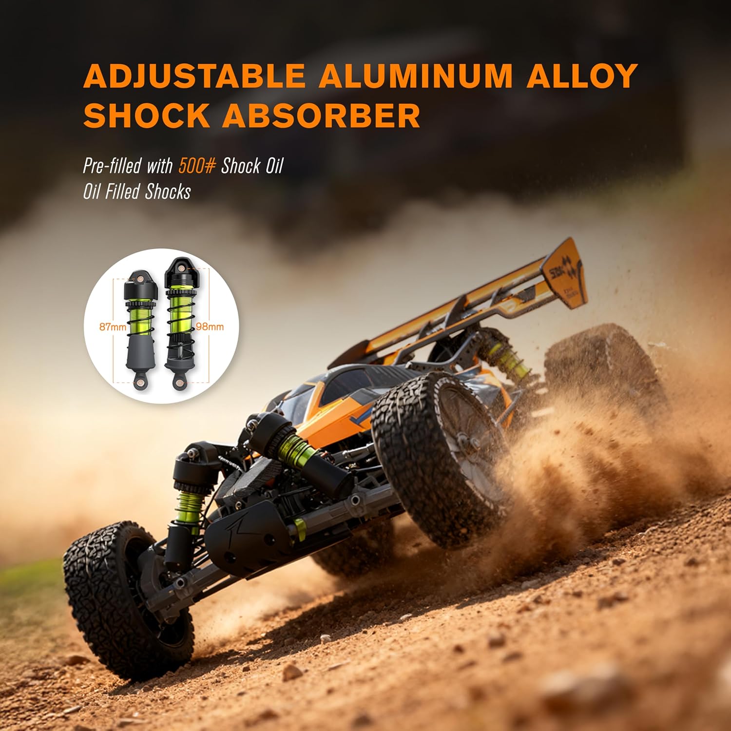 Thumbnail 3 de CROBOLL RLAARLO 1:10 Brushless RC Car for Adults — 4x4 Off‑Road RTR