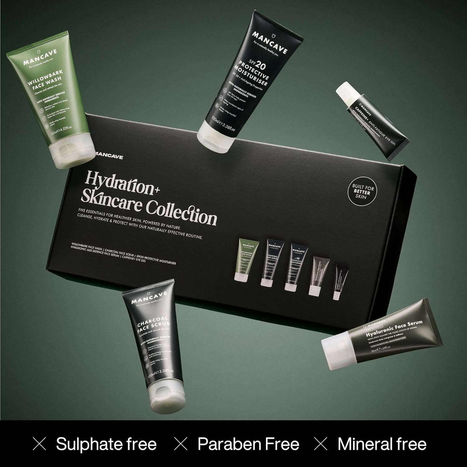 Thumbnail 2 de ManCave Hydration+ Skincare Collection Set regalo: cura completa viso per uomo con SPF 20