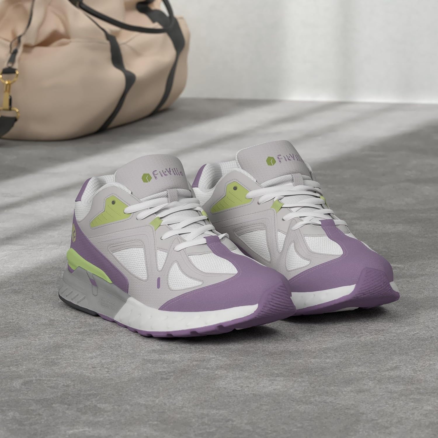 Detalle 2 de FitVille Extra Larghe Scarpe Uomo Sneakers con Supporto per Arco Plantare e Pianta Larga