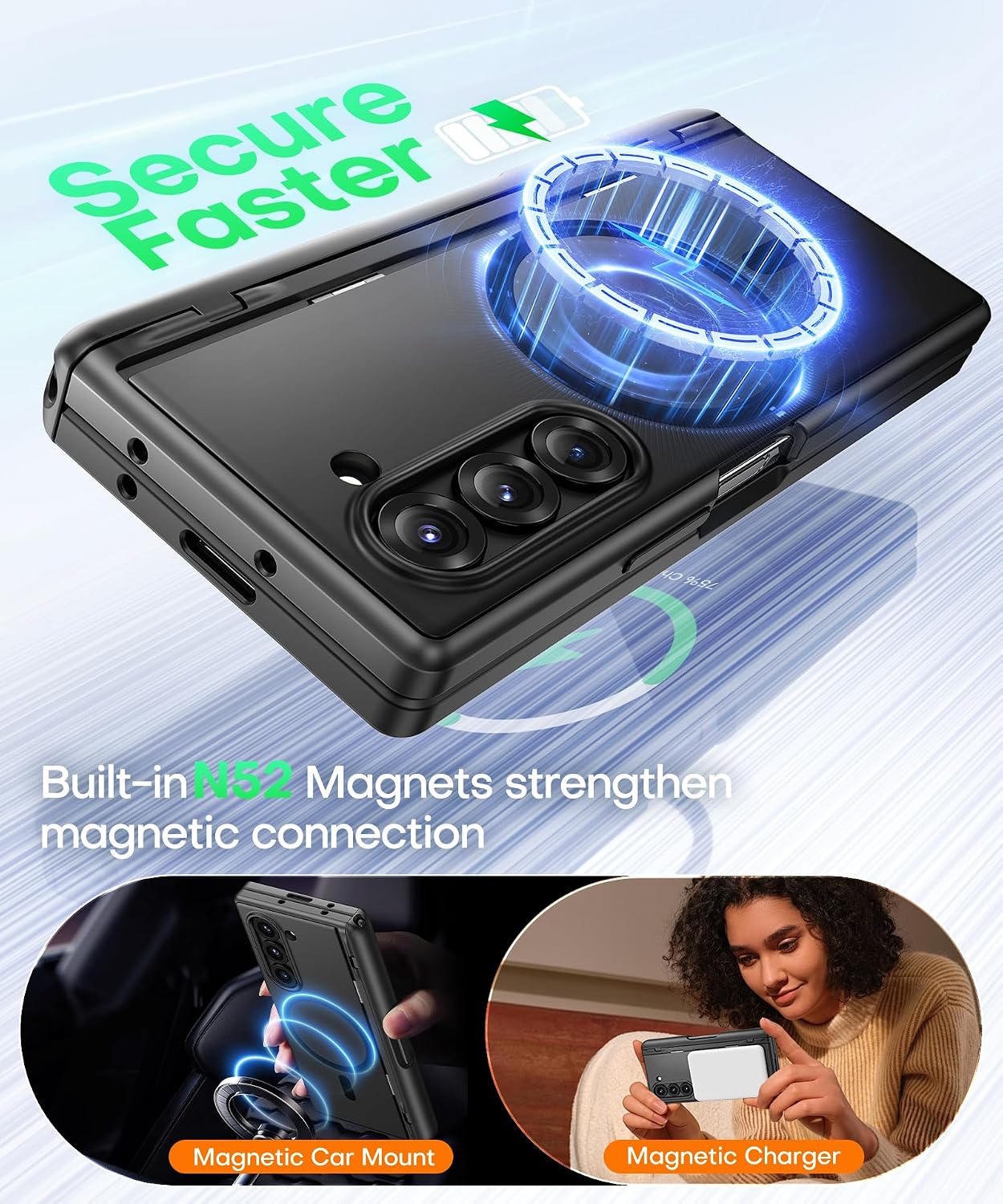 Detalle 2 de BERFY Z Fold 7 MagSafe Case