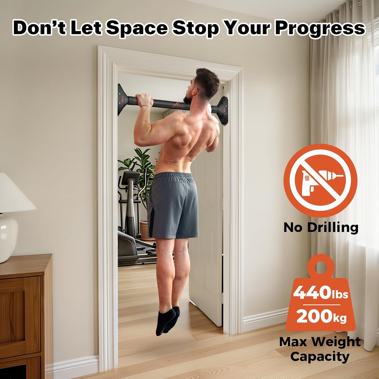 Thumbnail 1 de Sportneer Klimmzugstange 75–94 cm 🏋