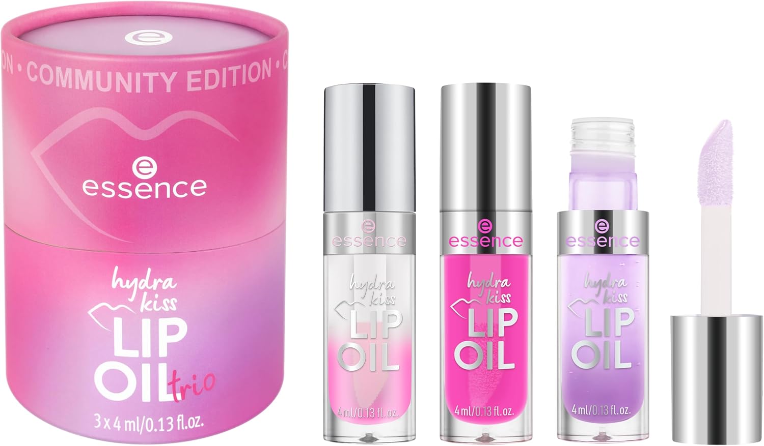 Thumbnail 1 de essence Hydra Kiss Lip Oil Trio 01 Lip’s Choice Award