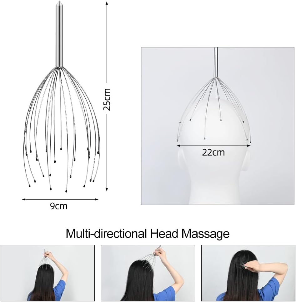 Detalle 2 de URAQT Massage per la Testa con 20 artigli in metallo