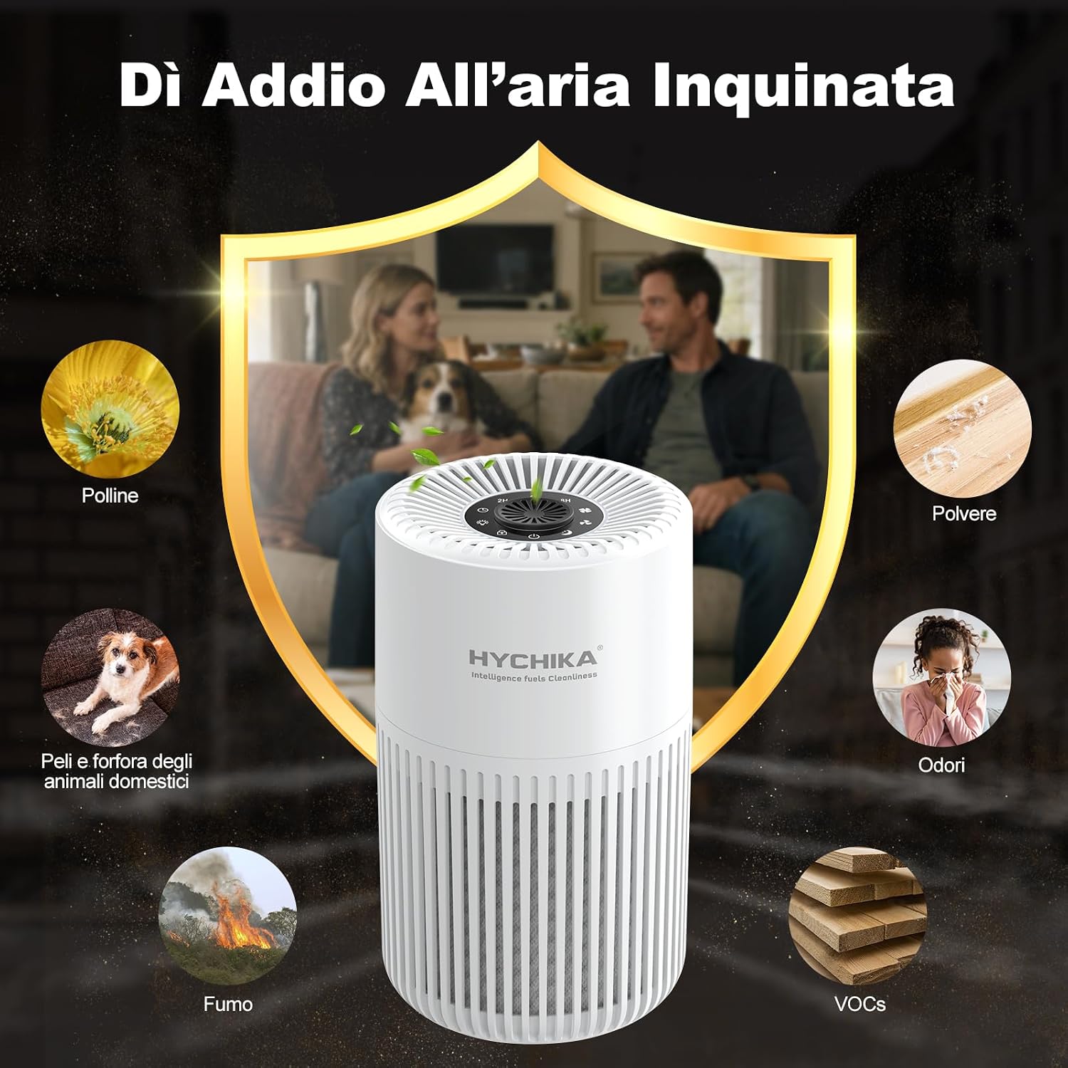 Detalle 2 de Purificatore HEPA Filtra 99,97% 🌬