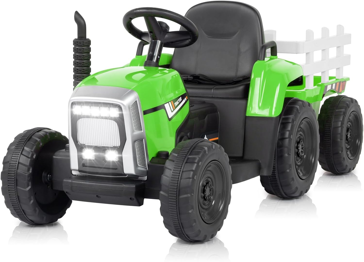 Detalle de LALAHO Traktor mit Anhänger 12V