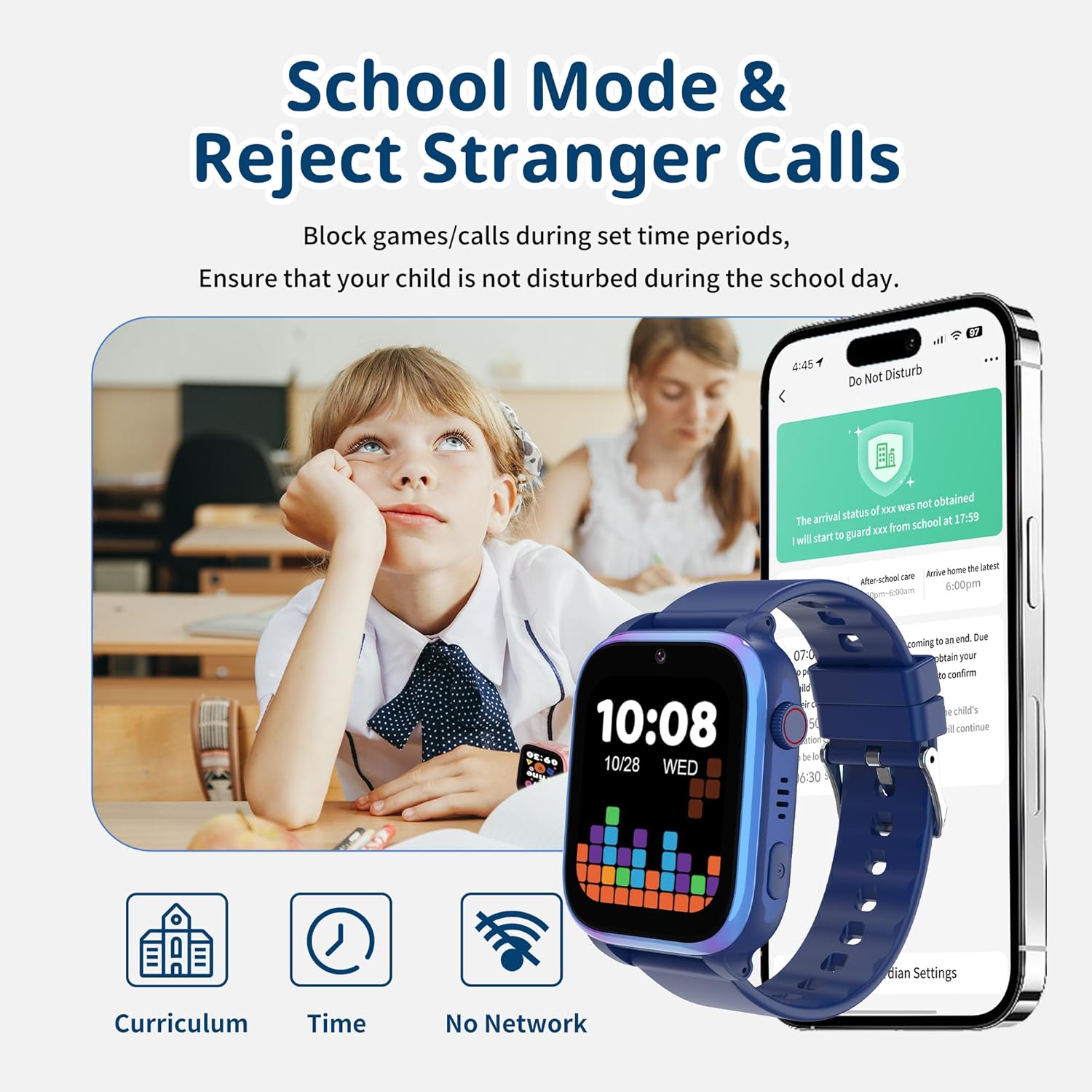 Detalle de ELEJAFE 4G Kids Smart Watch: GPS, Video Call and SOS for Safe, Connected Fun