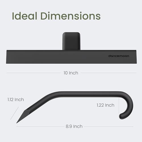 Thumbnail 8 de dancemoon JustHang Shower Squeegee with Built-in Hook, 25 cm (Black)