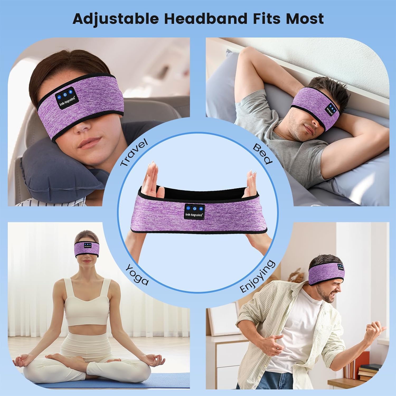 Thumbnail 6 de ink-topoint Sleep Headphones Headband Bluetooth 5.4 14h
