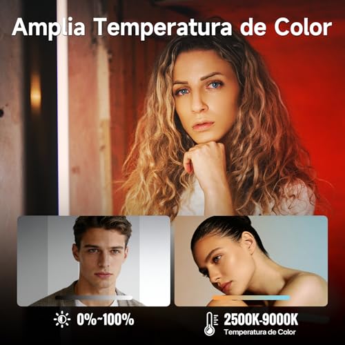 Detalle de Rollei Lumis Glow lampada LED RGB 256 colori per fotografia