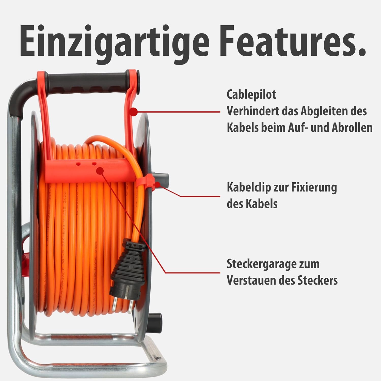 Detalle 2 de Brennenstuhl Garant V2 50m Kabeltrommel 🔌