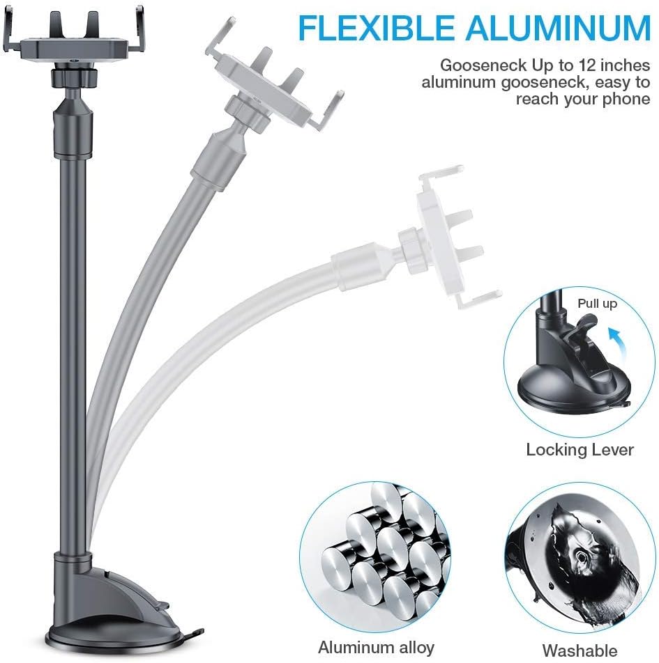 Thumbnail 5 de FLOVEME Car Phone Holder windsreen gooseneck for iPhone 13