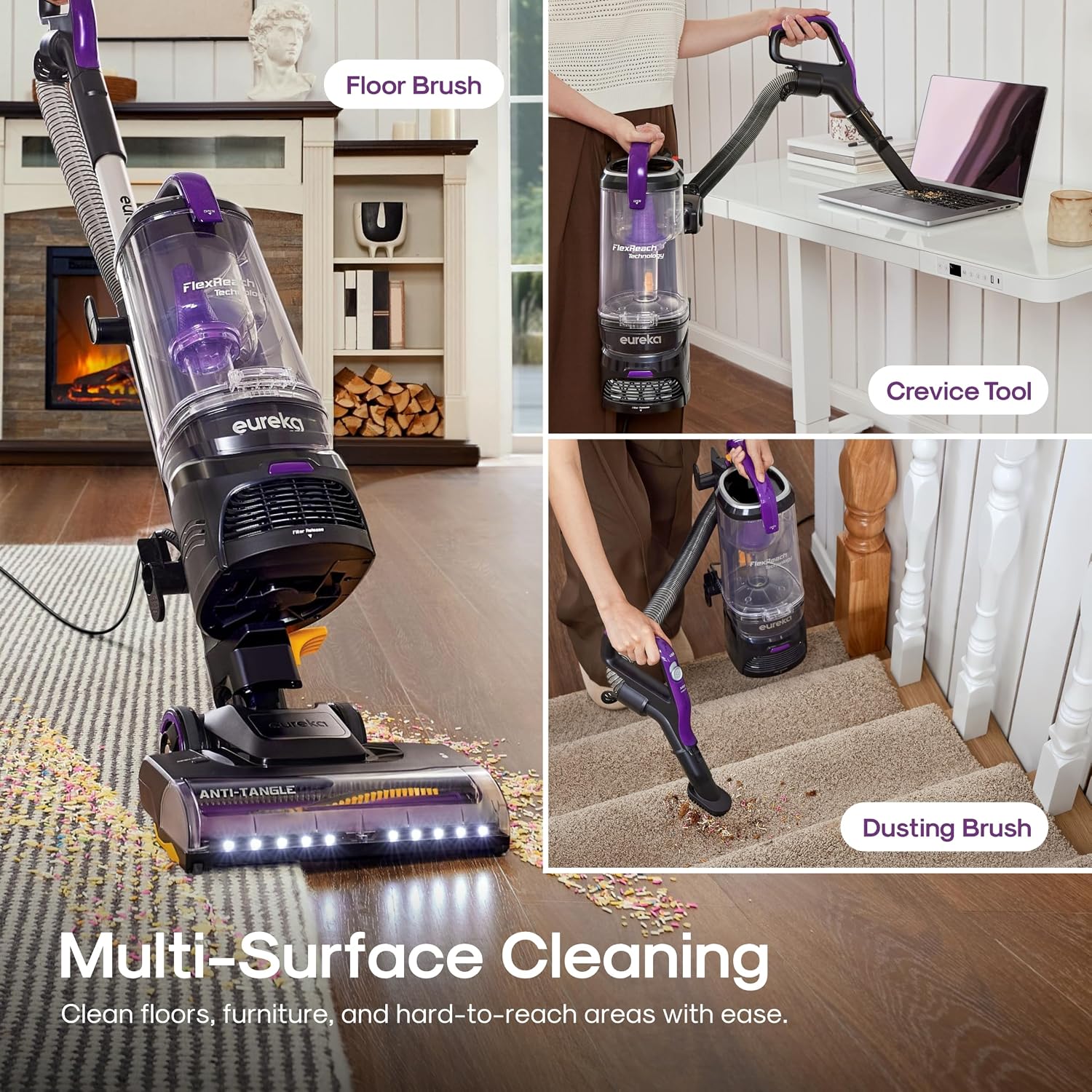Thumbnail 5 de Eureka FlexReach Upright Vacuum with Large Dust Cup ⚙