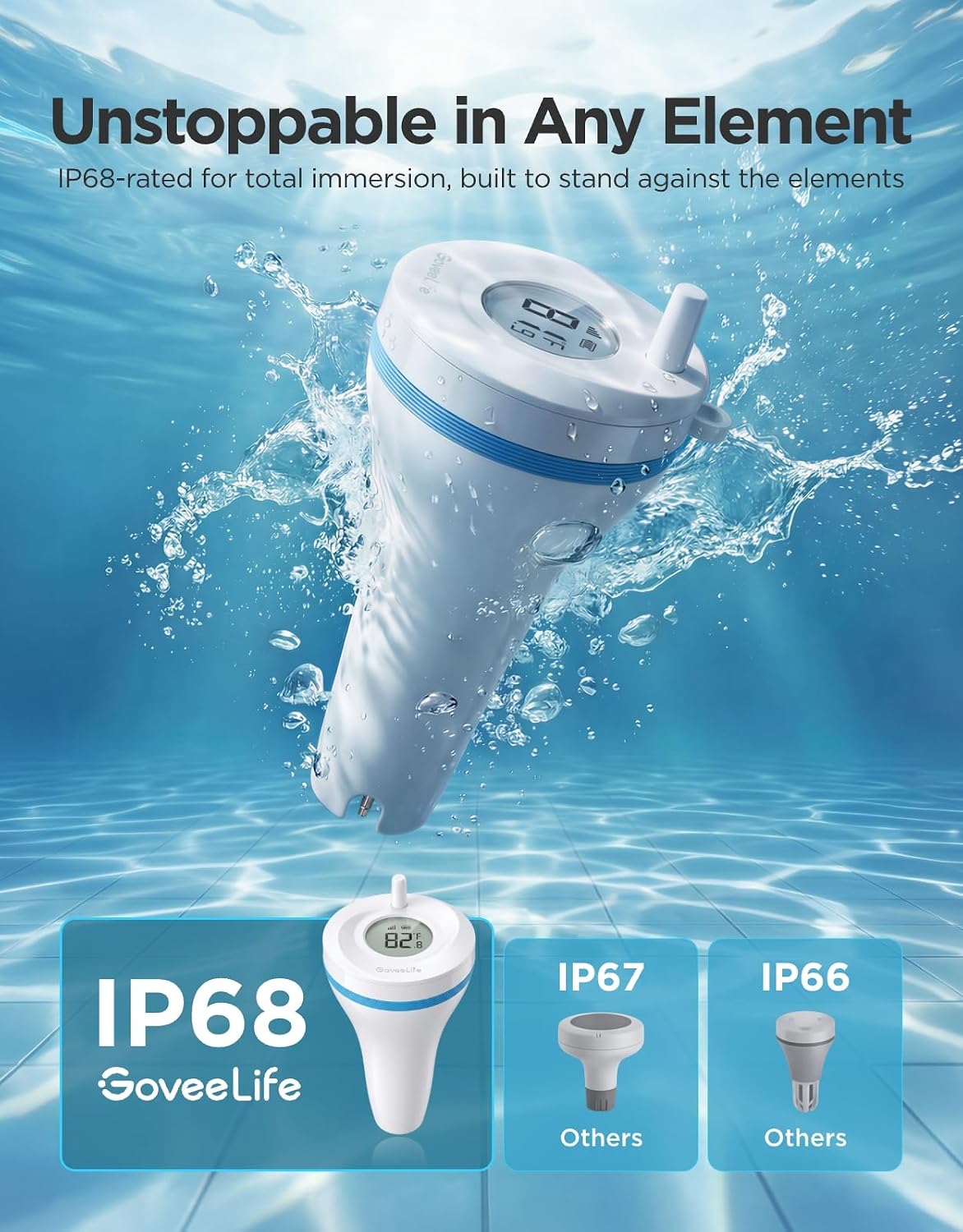 Detalle 2 de GoveeLife Smart Wireless Pool Thermometer P2