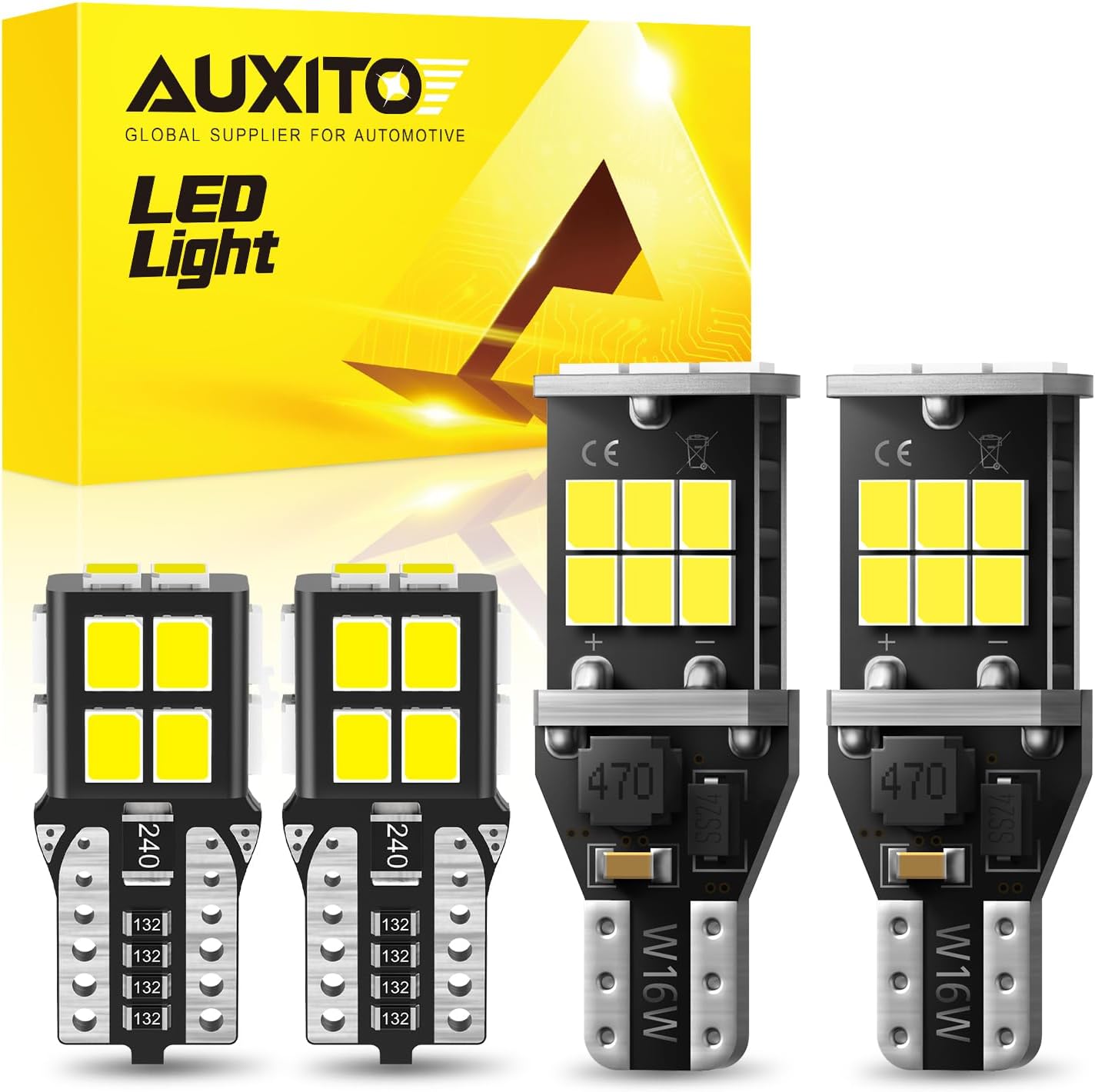 Detalle de AUXITO LED Bulb Combo Kit, Pack of 4