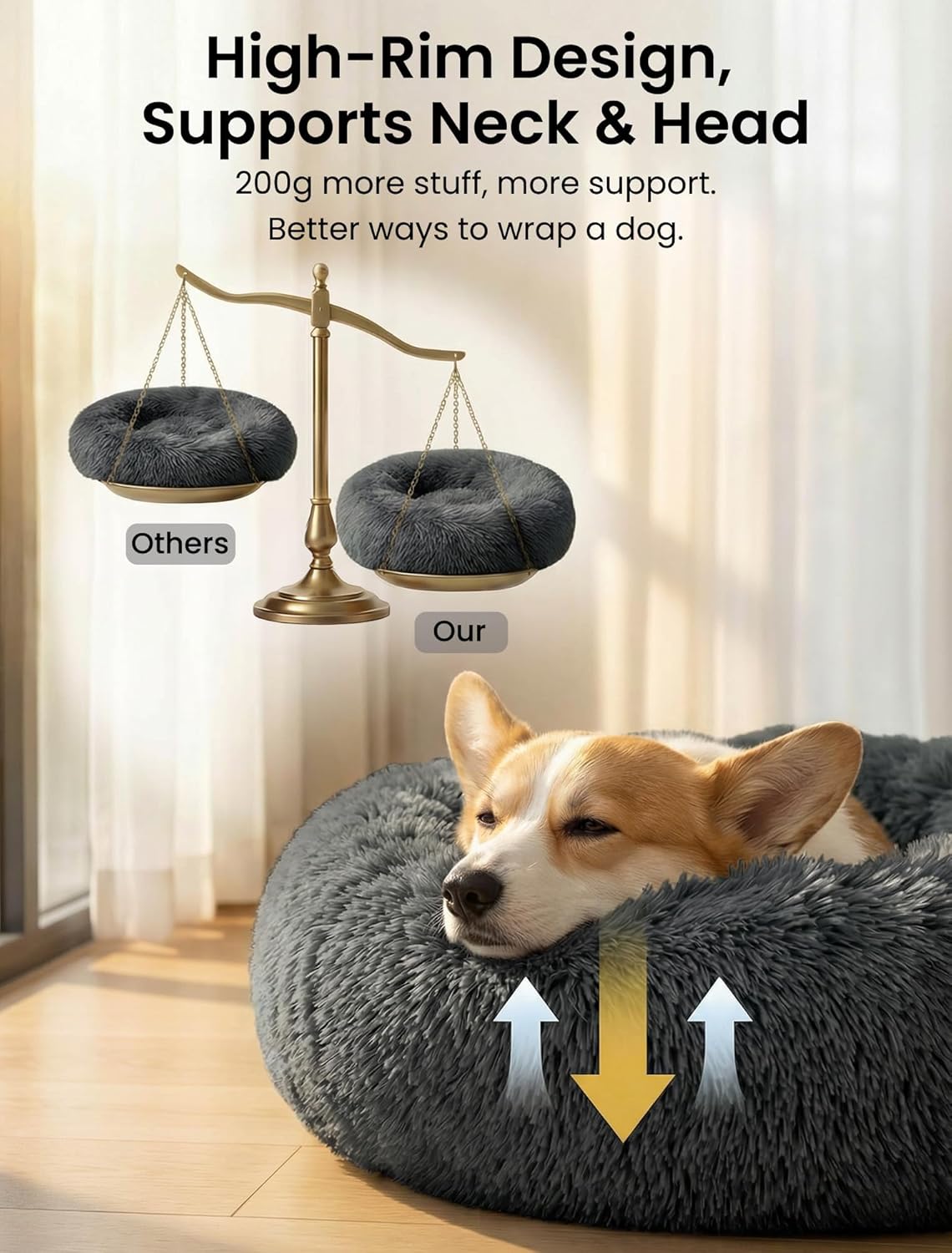 Thumbnail 4 de Moistu 50cm Small Dog Bed with Removable Cover