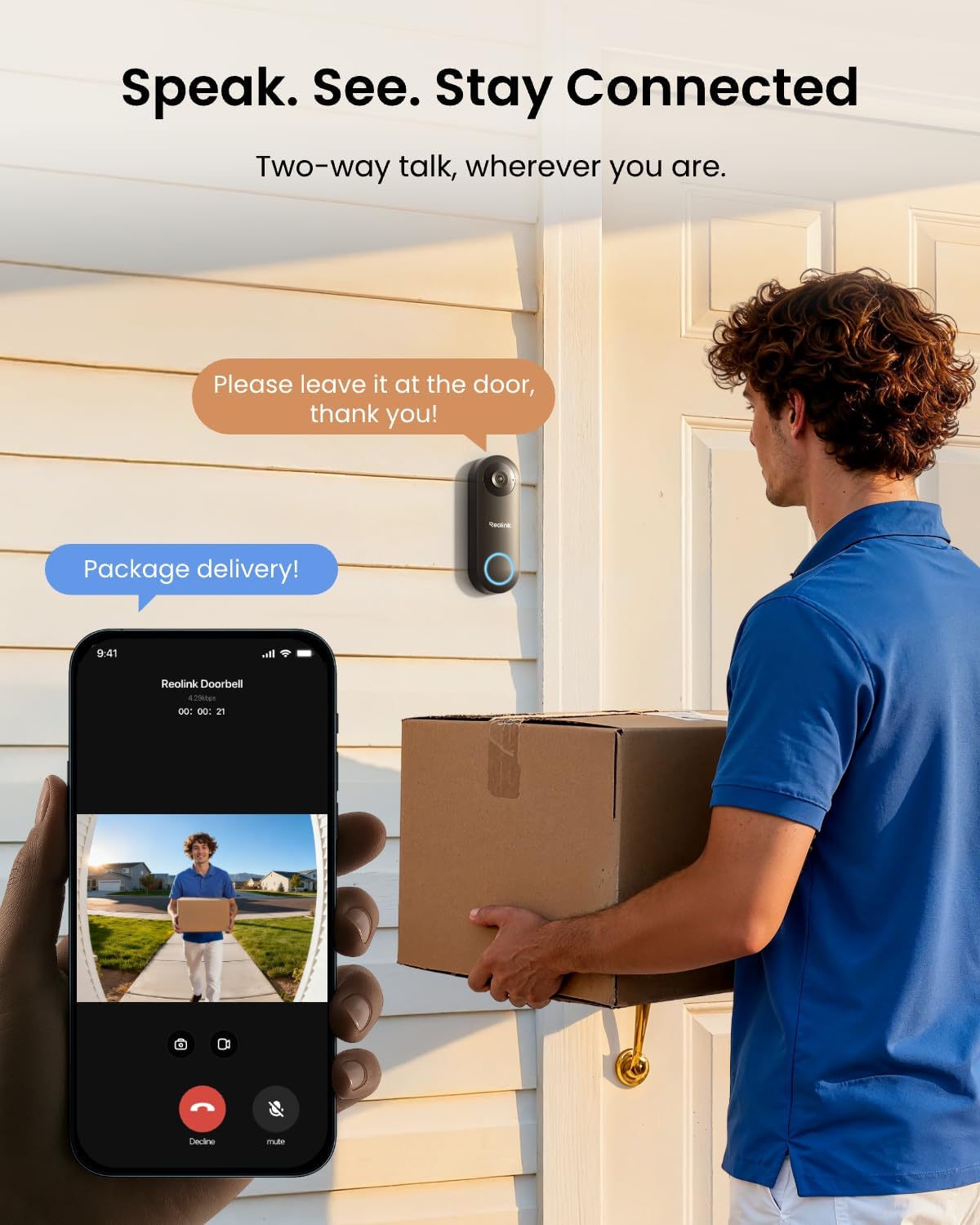 Thumbnail 3 de Reolink PoE Doorbell Camera V2 5MP