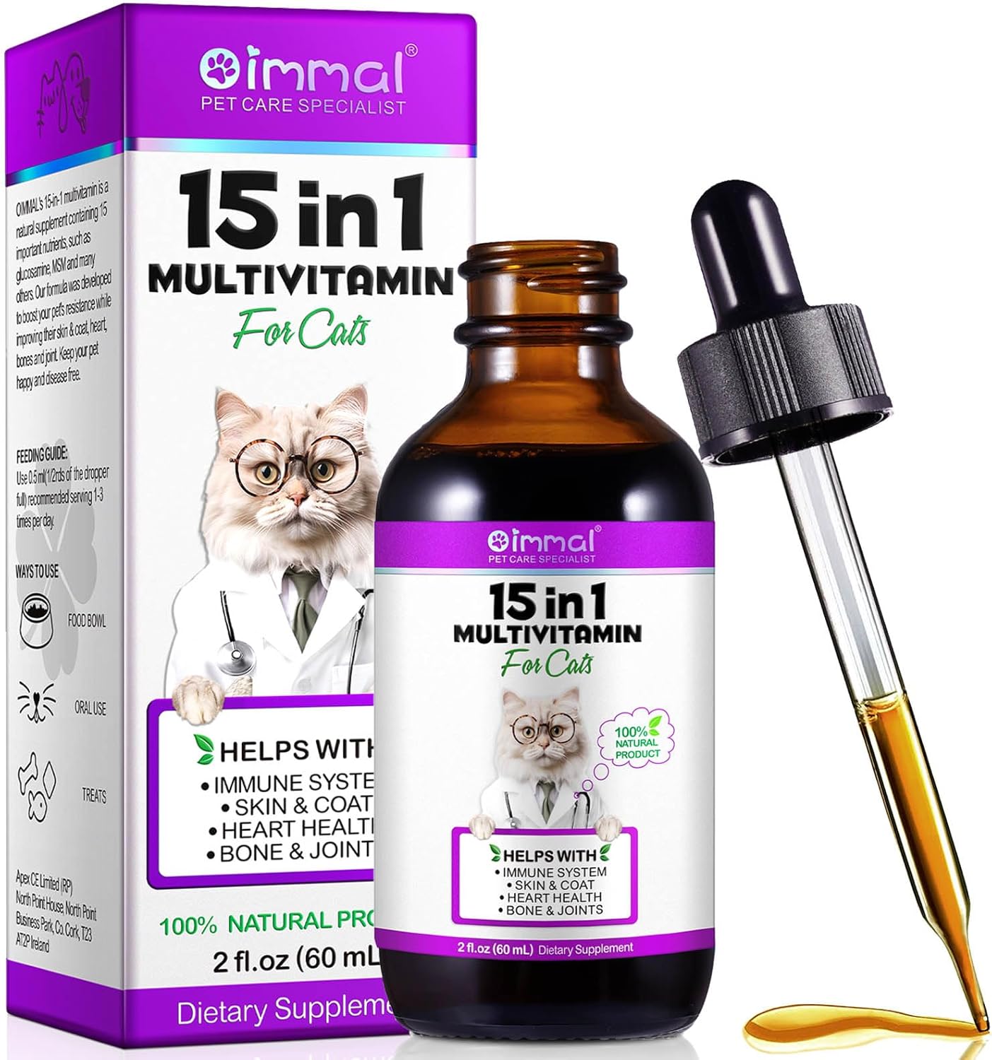 Detalle de Katzen Multivitamin 15‑in‑1 Flüssigvitamin