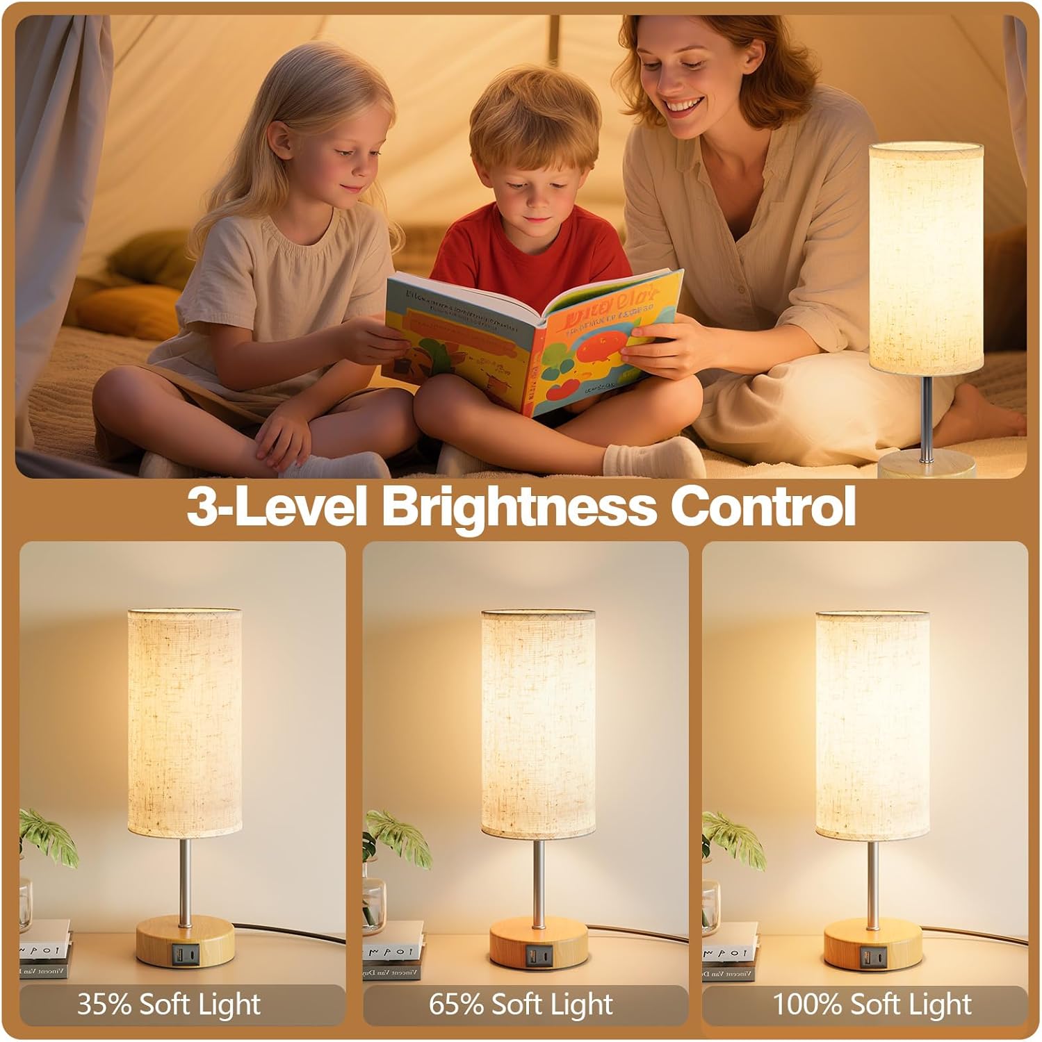 Thumbnail 2 de UPXNBOR Nachttischlampe Touch 11,3×34,5 cm