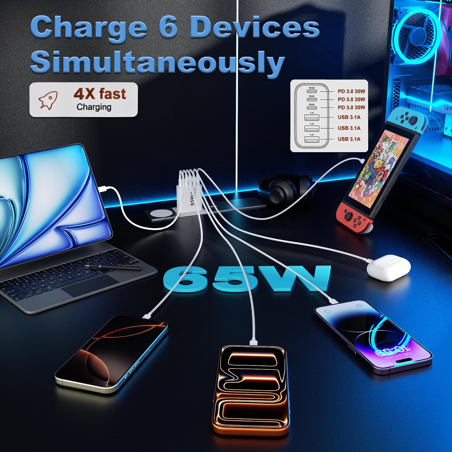 Thumbnail 1 de USB C Charger 65W 2-Pack 🔌