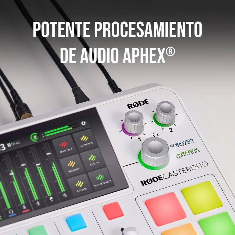 Thumbnail 2 de Rode Rodecaster Duo estudio de producción de audio compacto blanco