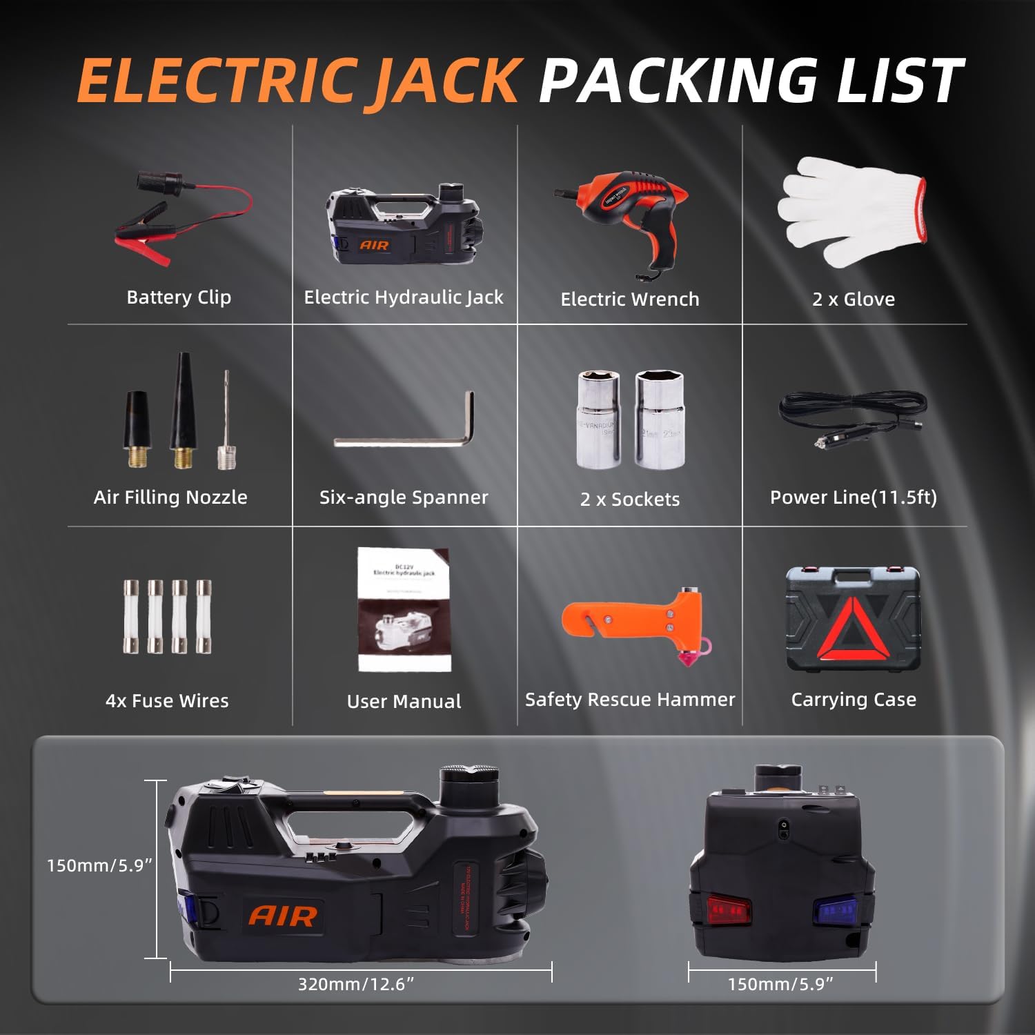Thumbnail 5 de STANDTALL 5 Ton Electric Car Jack Kit