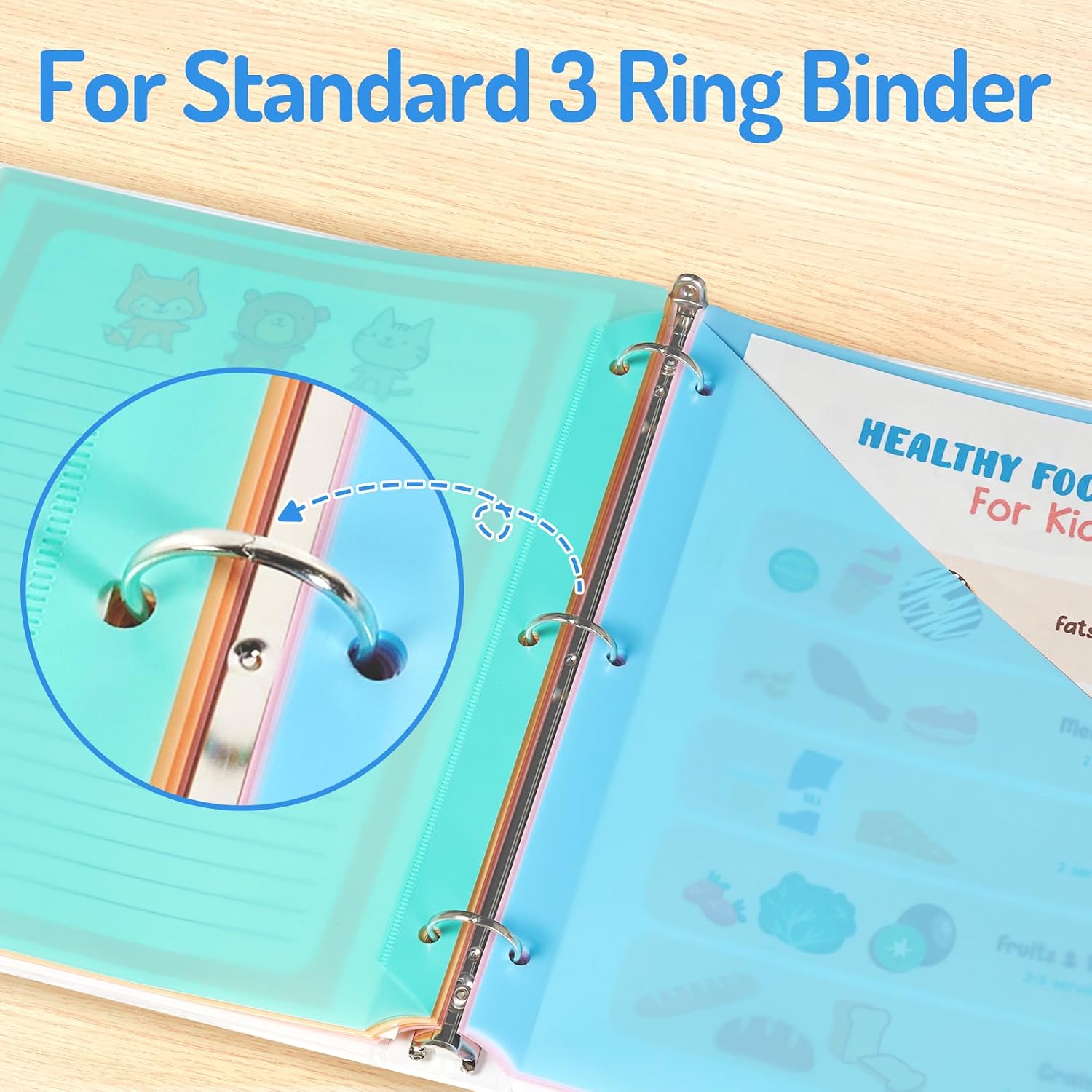 Detalle 2 de Forvencer Binder Dividers, 8 Tabs