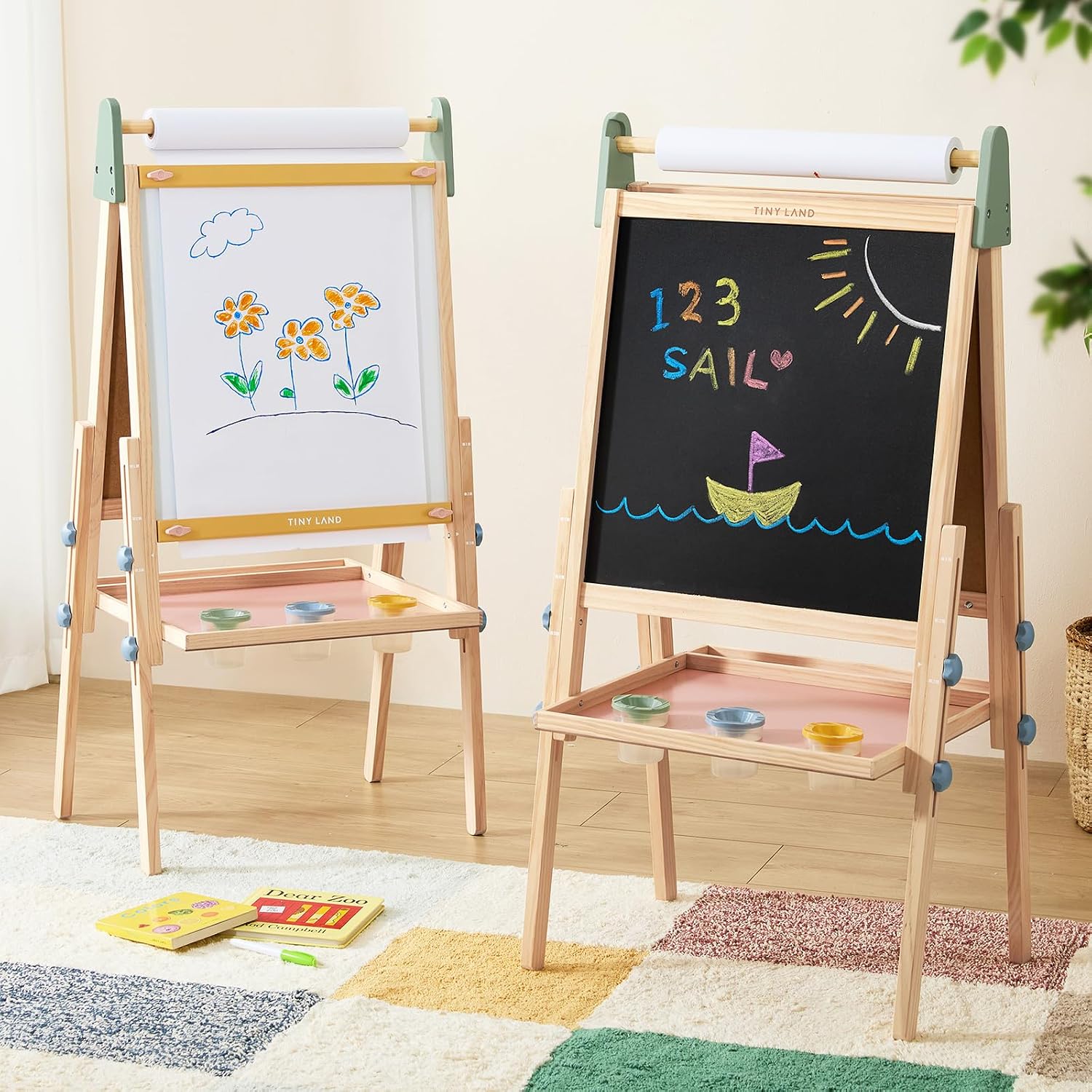 Thumbnail 6 de Tiny Land Easel 39.5–46.2" Kids Art Station