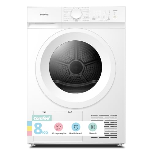 Detalle de COMFEE Sèche Linge Pompe à Chaleur 8kg CD08EHP05W – Efficacité douce et programmes dédiés