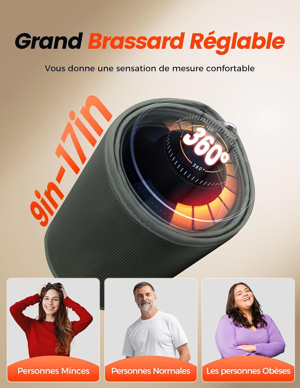 Detalle 2 de Tensiomètre bras professionnel avec écran LED HD