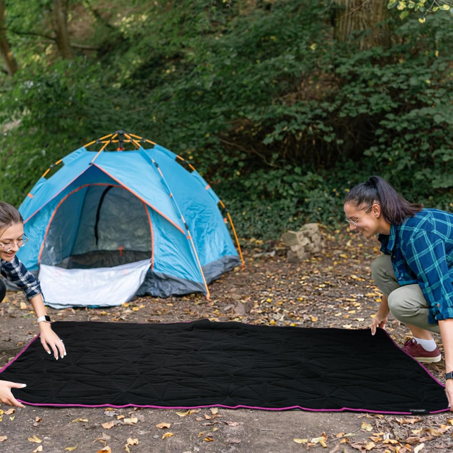 Thumbnail 6 de KawaGebo Kamp wasserdichte Outdoor Campingdecke – Große extra Dicke Fleece Stadiondecke 203 × 147 cm