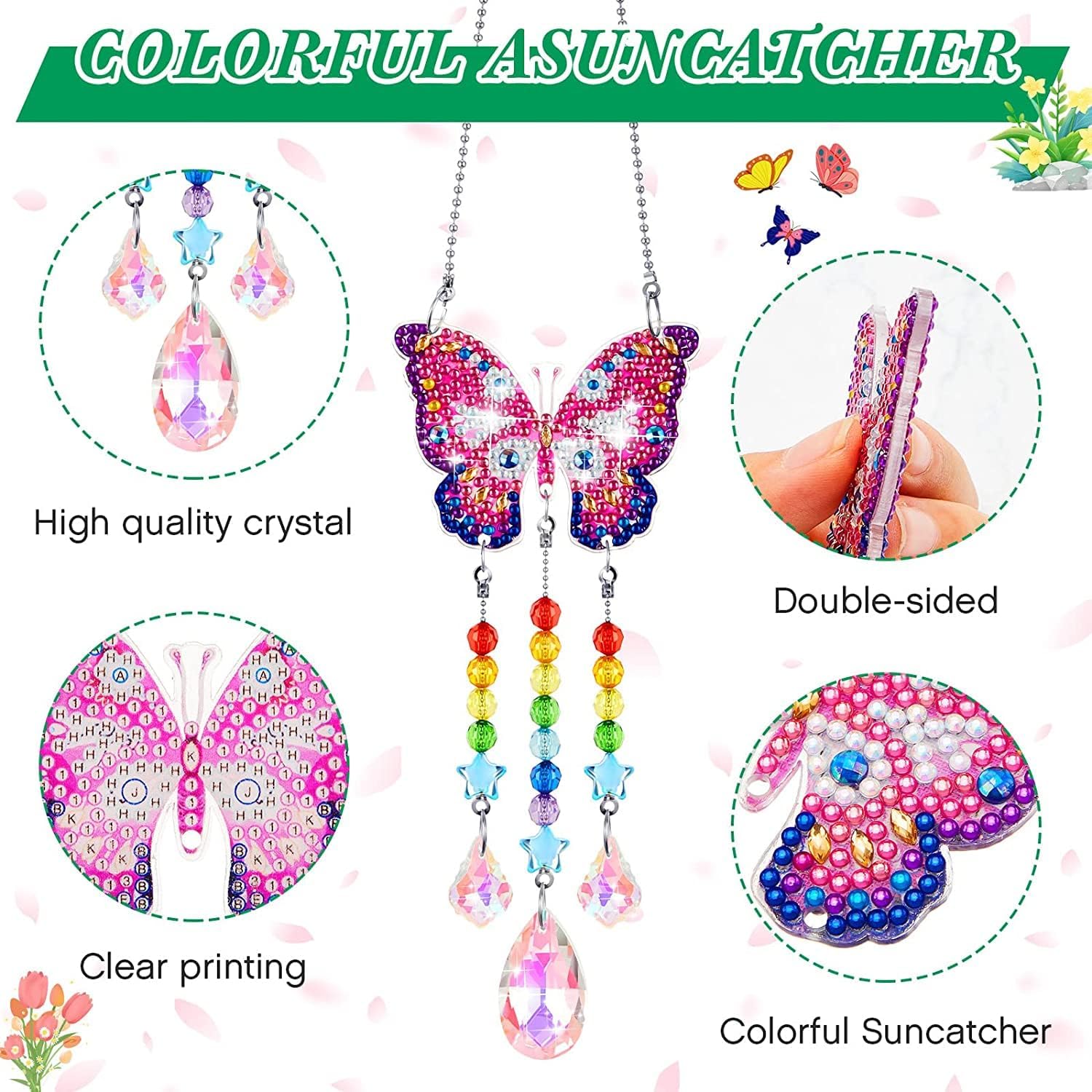 Thumbnail 2 de Jiosdo DIY Diamond Art Kit for Girls