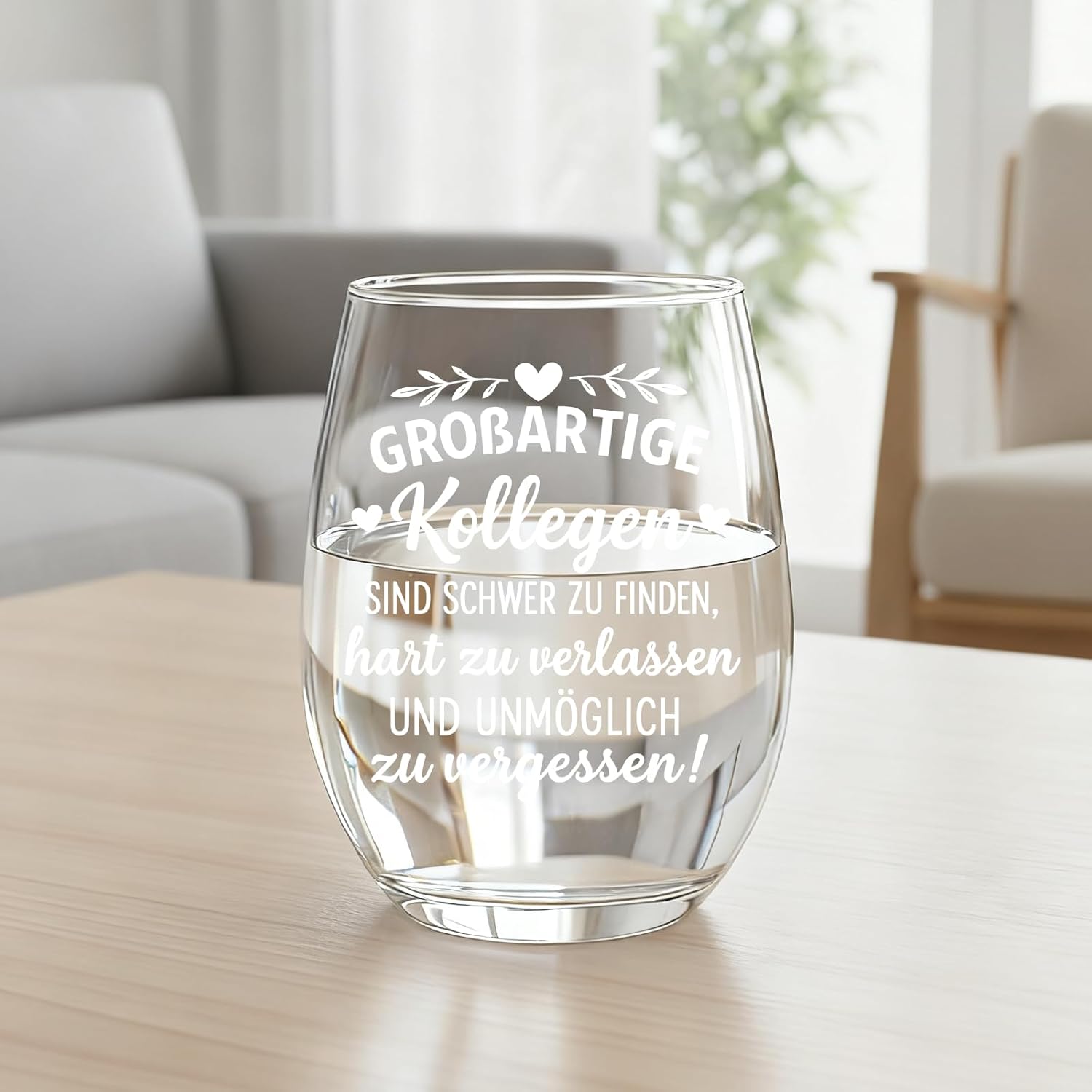 Thumbnail 2 de Diztoud Weinglas Abschiedsgeschenk 550 ml