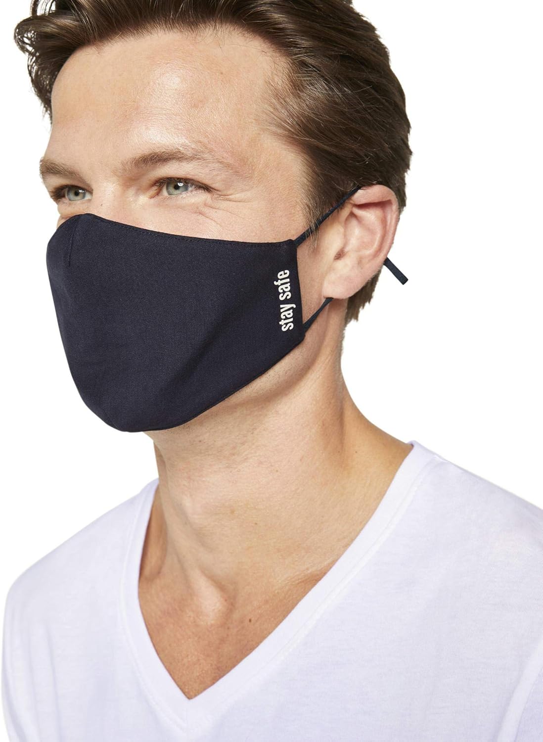 Detalle 2 de TOM TAILOR Unisex Stoffmaske wiederverwendbar – waschbar, atmungsaktiv und weich