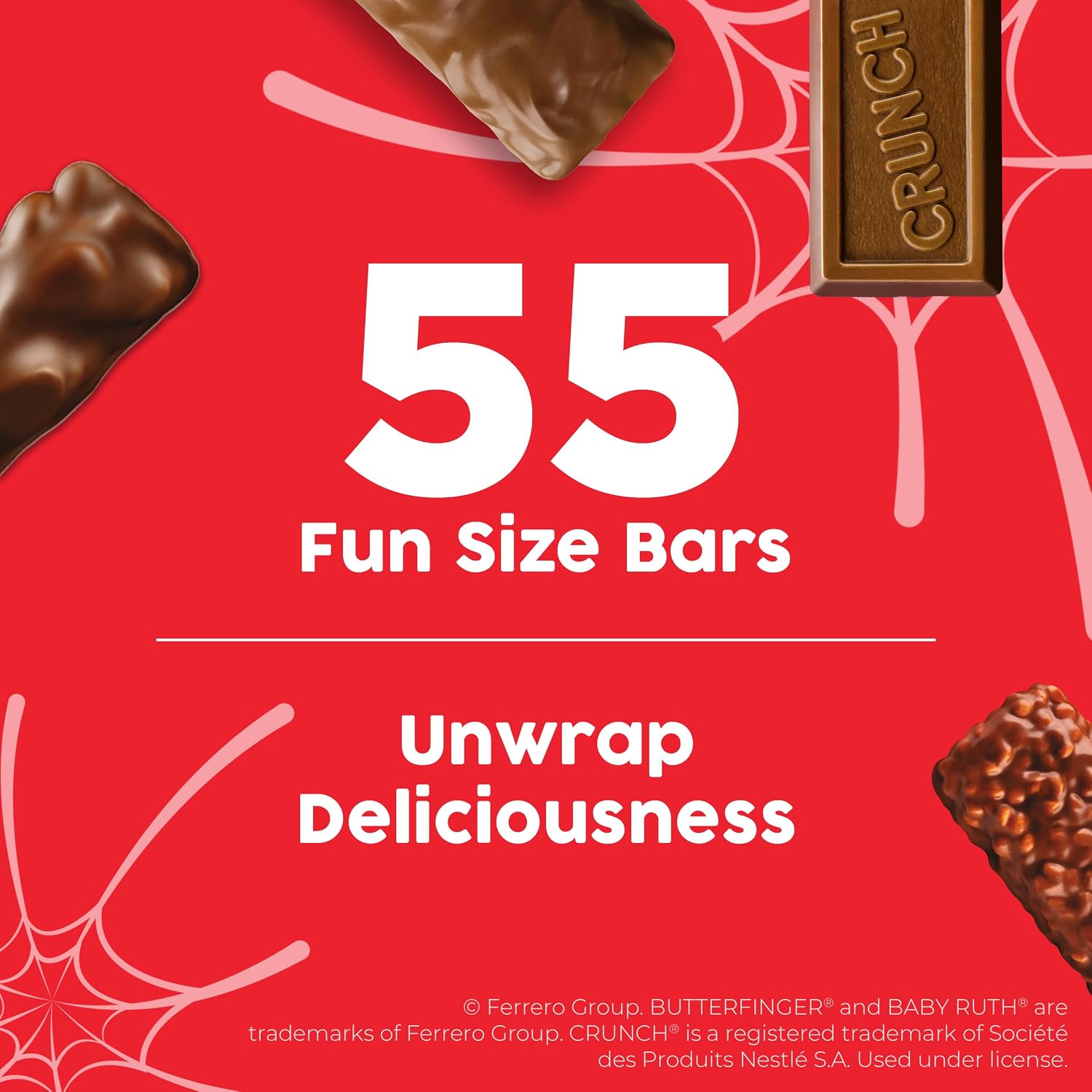 Thumbnail 4 de Butterfinger, CRUNCH, Baby Ruth & 100 Grand Fun Size Candy Mix, 55 Count
