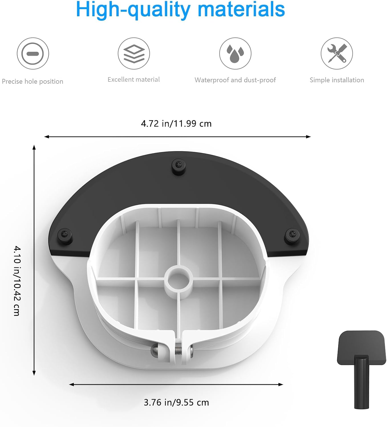 Detalle 2 de TIUIHU Protective Cover for Ring Floodlight Cam Wired Pro (Outdoor Rain Cover) – White