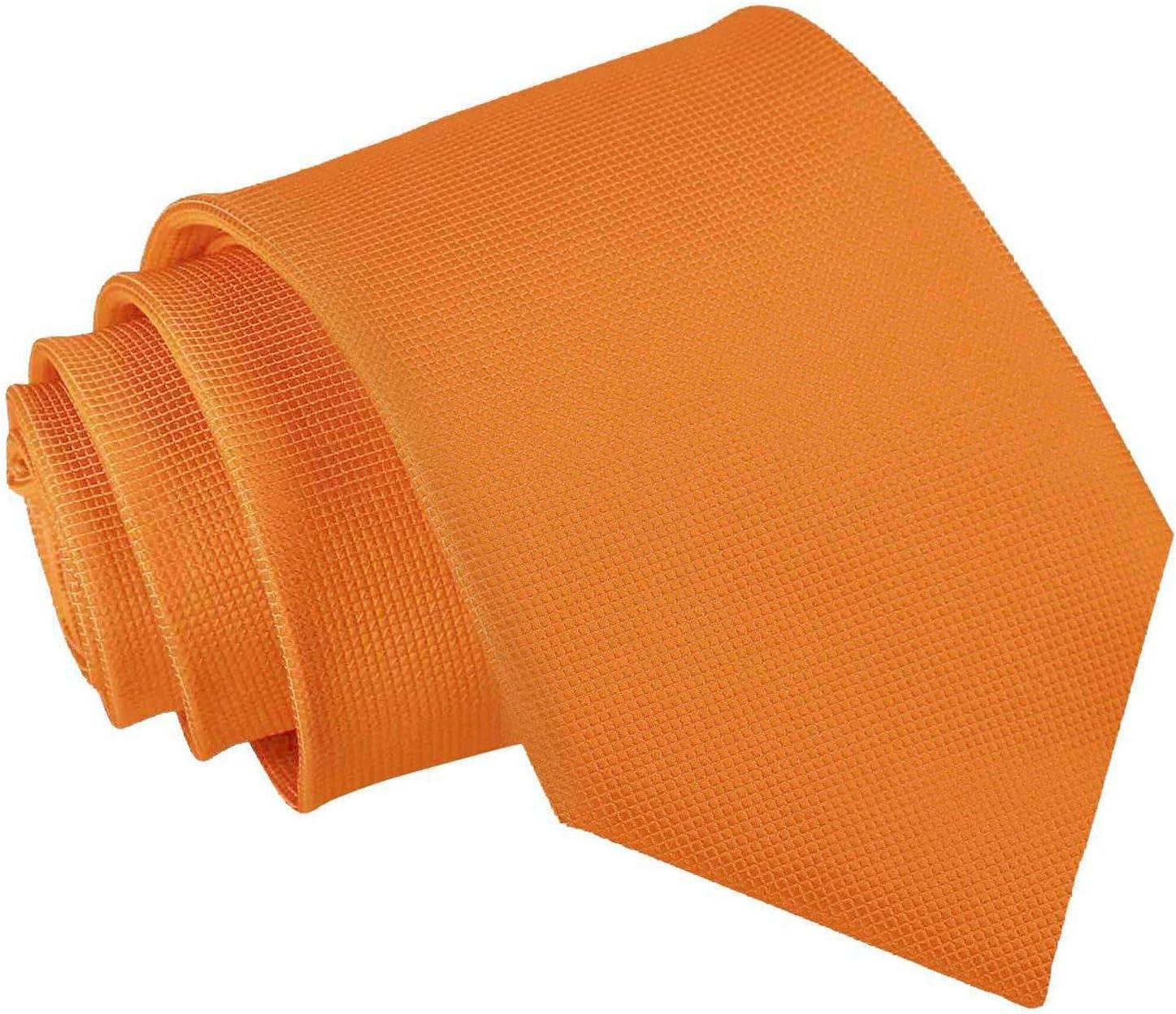 Detalle de DQT Mens Solid Check Classic 9cm Tie – Wedding & Formal Necktie