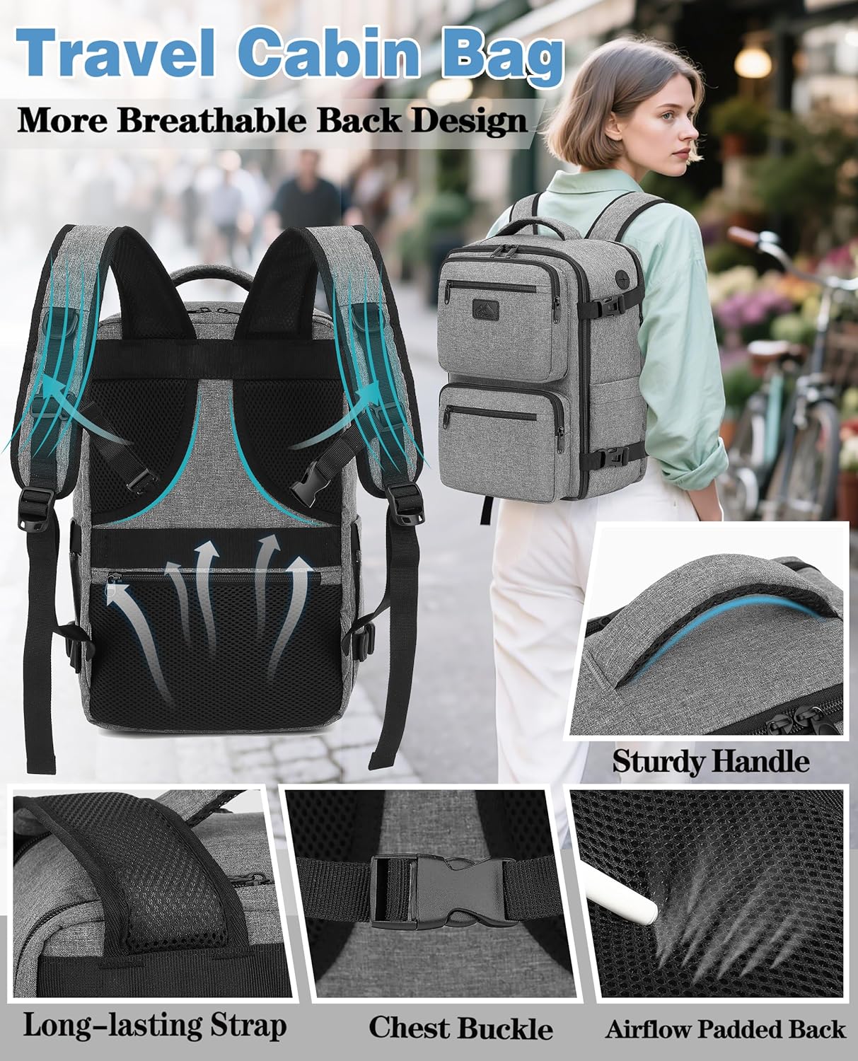 Thumbnail 4 de LYNXCHER Cabin Bag underseat carry-on backpack