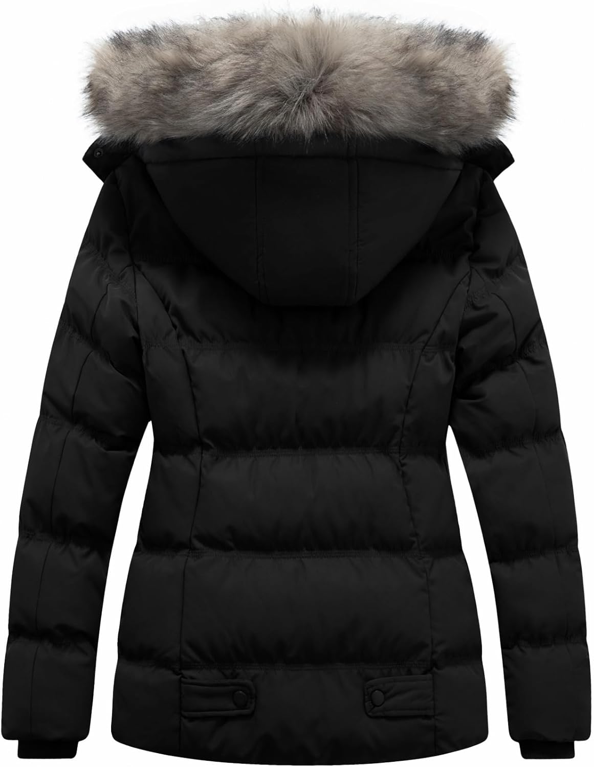 Thumbnail 2 de GGleaf Women's Quilted Puffer Coat with Fur Hood