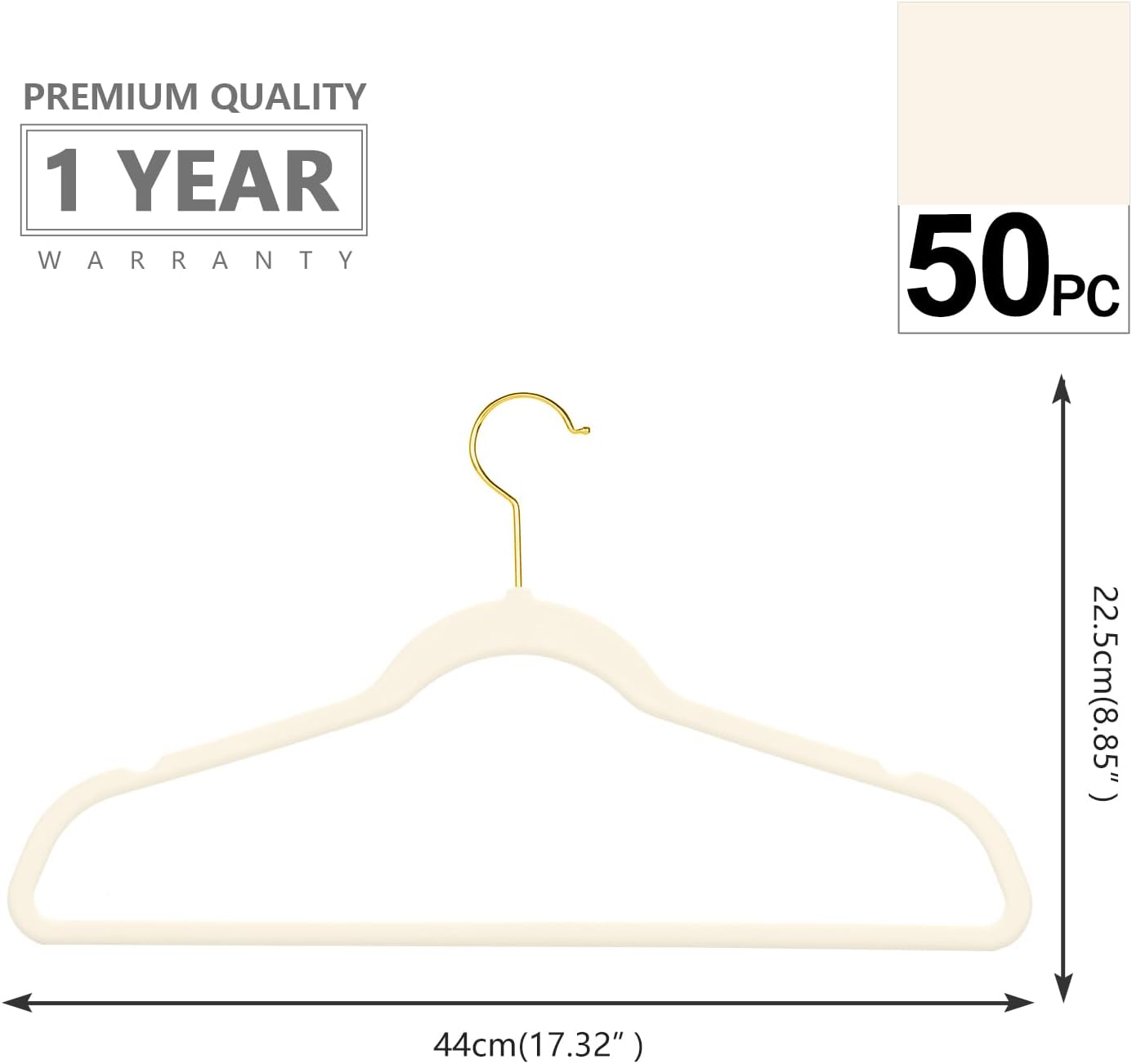 Detalle 2 de MIZGI Velvet Hangers 50-Pc
