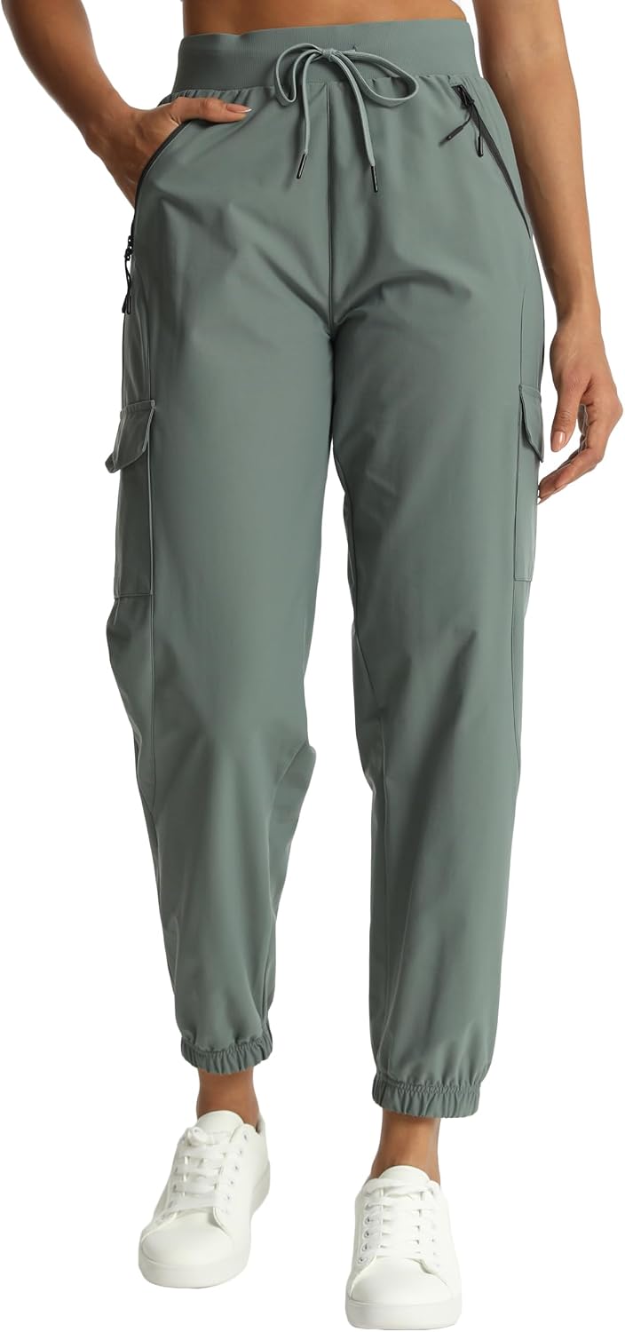Detalle de Rrosseyz Women's Cargo Hiking Pants, Quick-Dry Water-Resistant Joggers