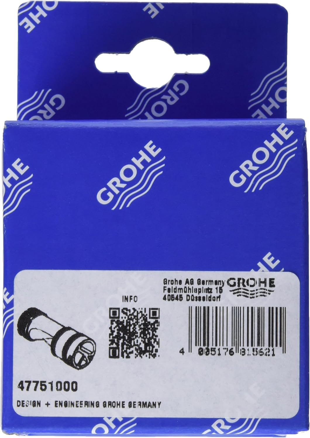 Thumbnail 4 de GROHE Water Flow Chrome 47751000 soap or water dispenser with black rubber bands