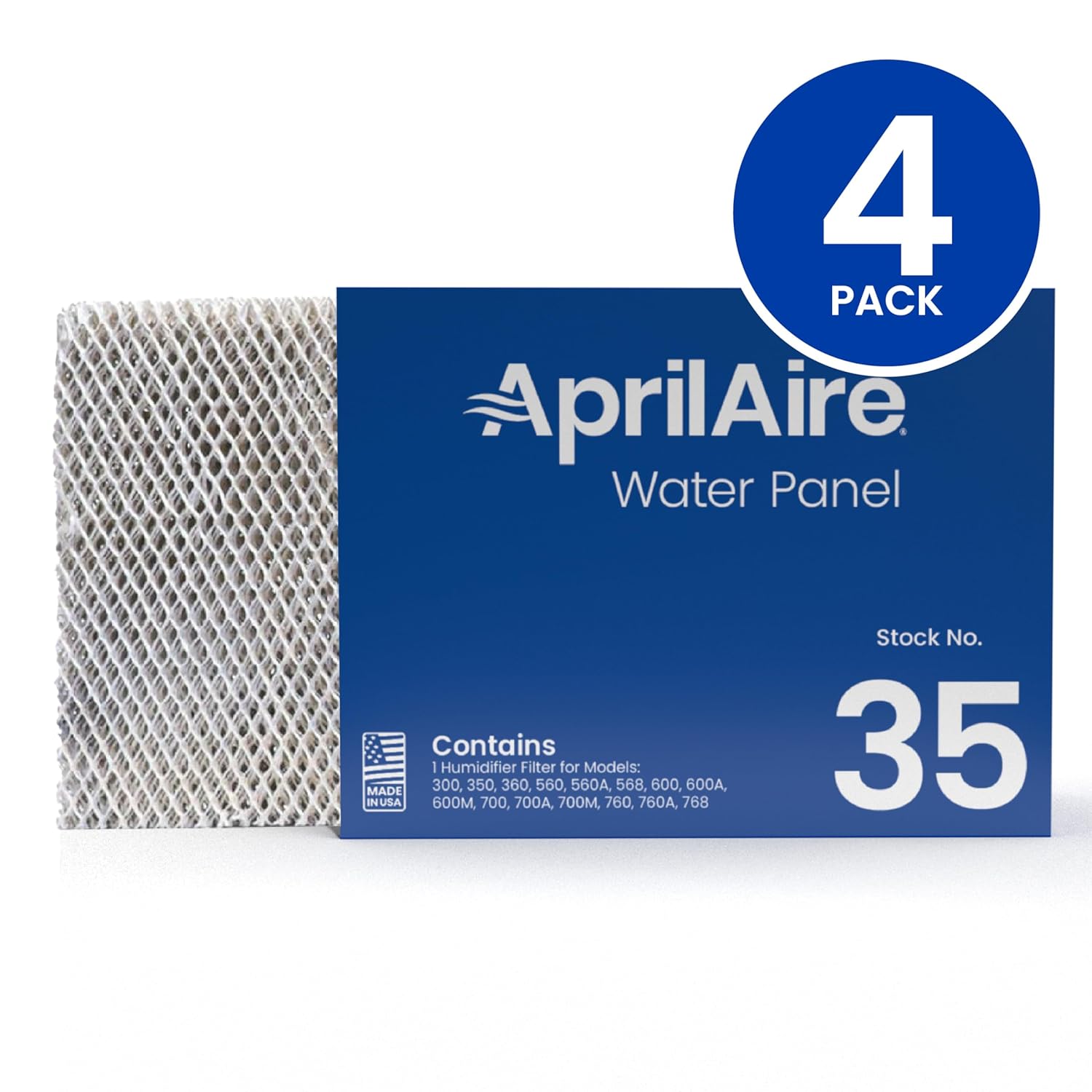 Thumbnail 1 de AprilAire 35 Water Panel Humidifier Filter Replacement (Pack of 4) for 300–768 Series