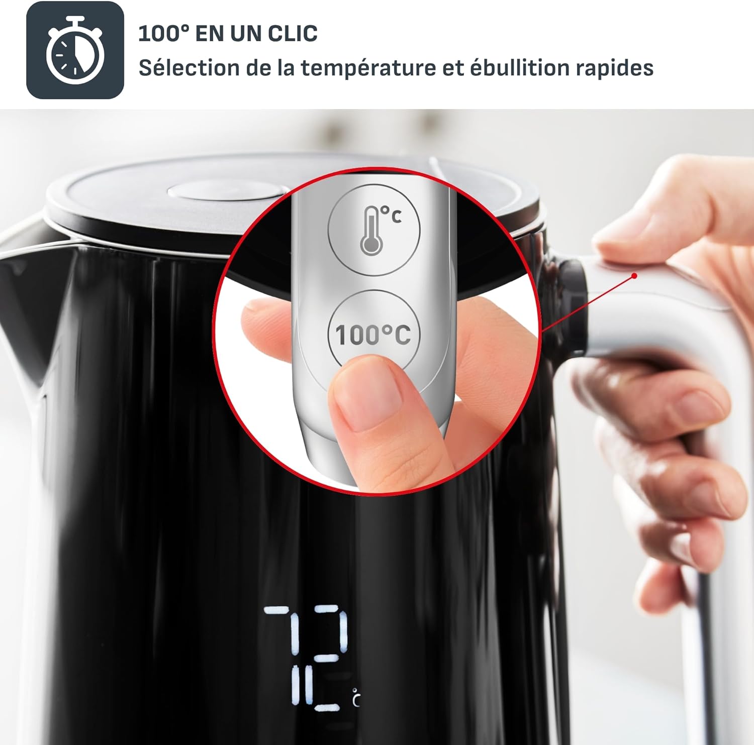 Thumbnail 4 de Tefal KO854830 Bouilloire 1 L, 5 tempĂ©ratures, maintien 30 min đ