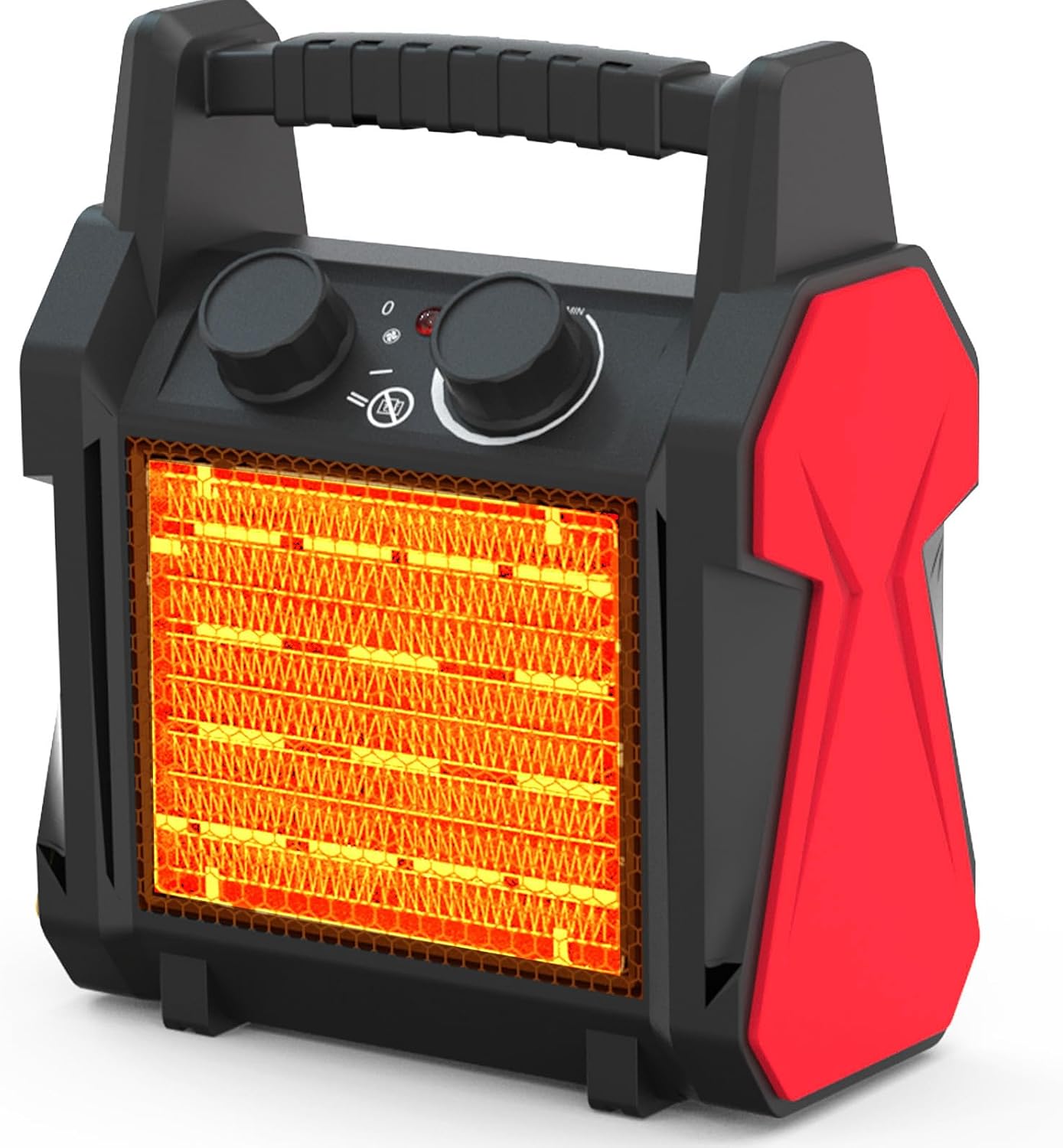 Detalle de Buyplus BGP2001-15 1500W PTC Ceramic Space Heater, Vermilion