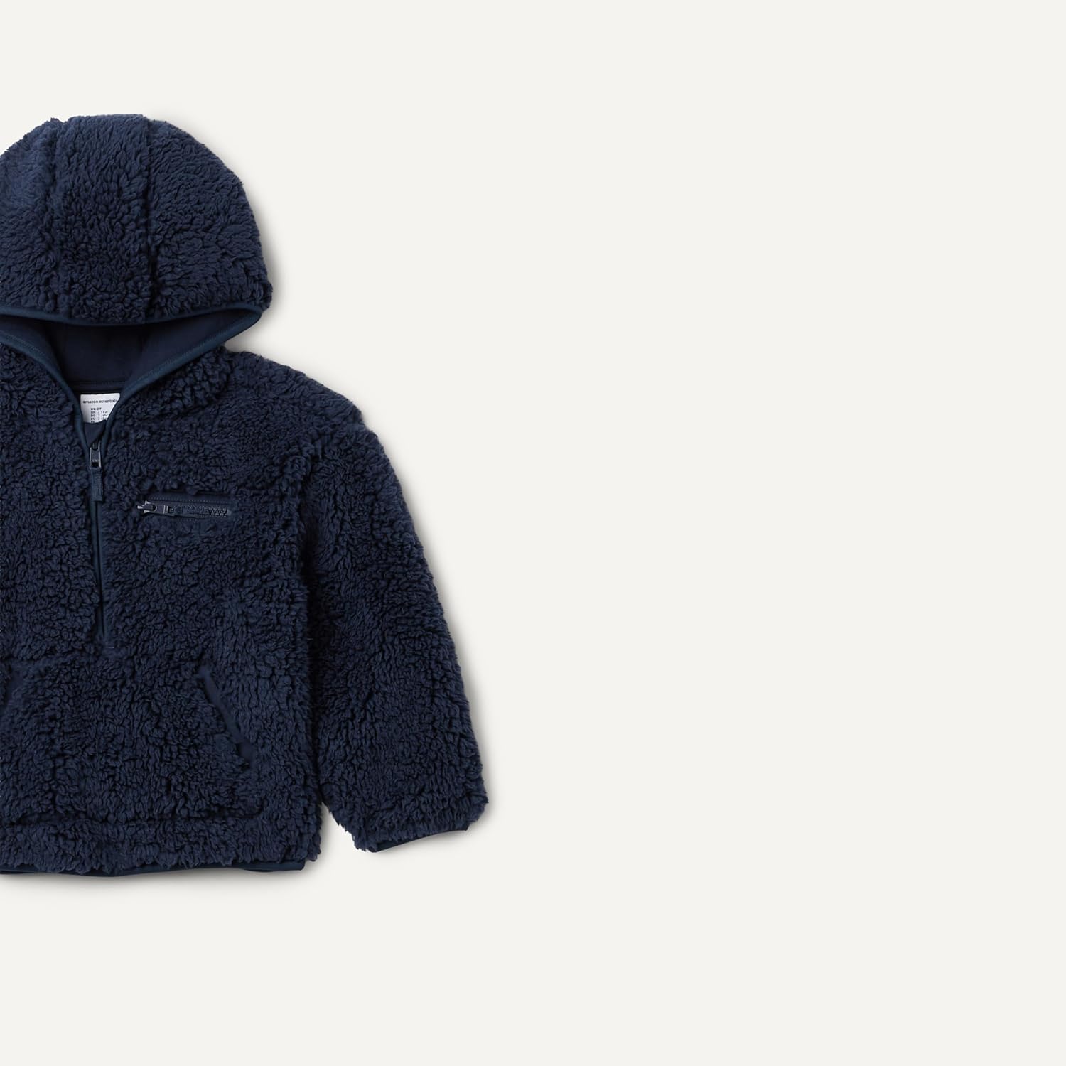 Thumbnail 1 de Amazon Essentials Jungen Sherpa-Kapuzenpullover mit halbem Reißverschluss (Relaxed Fit)