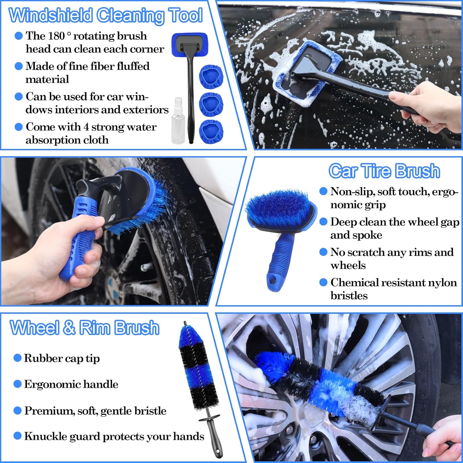 Thumbnail 2 de 26Pcs Car Detailing Brush Set 26pcs 🧽
