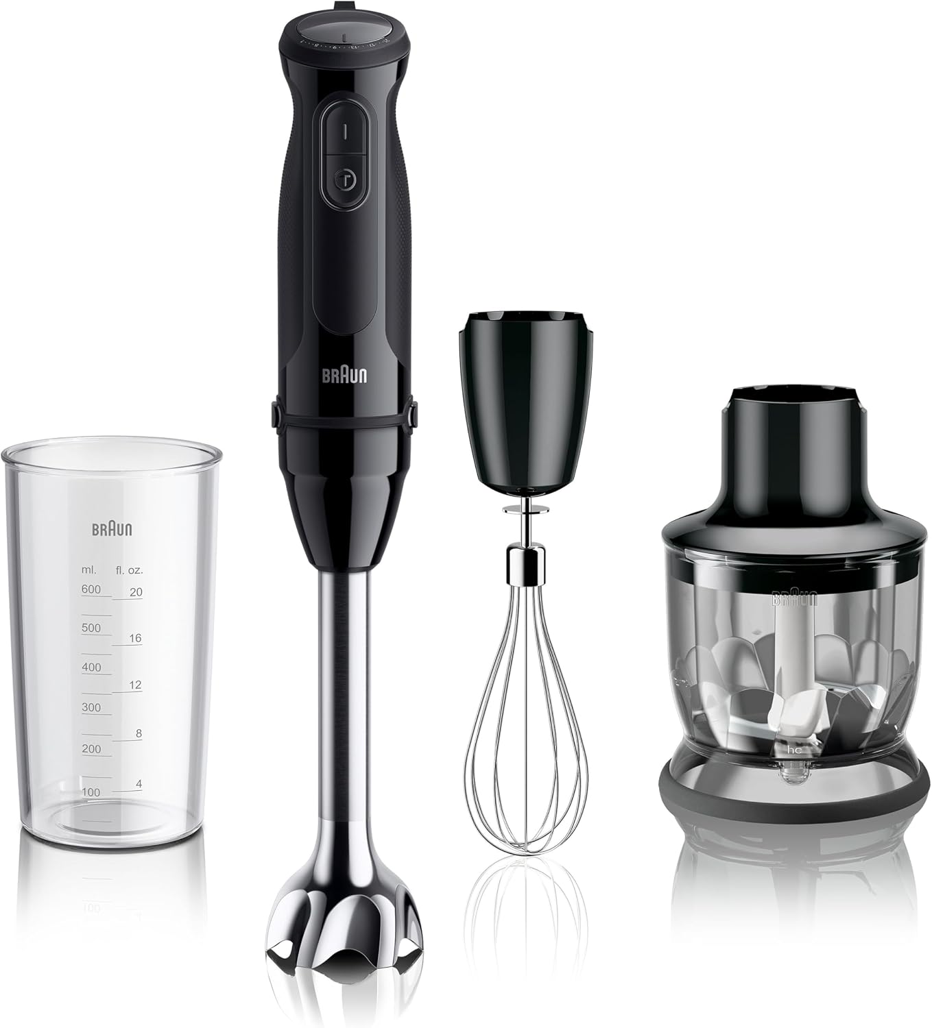 Detalle de Braun MultiQuick Vario 5 Immersion Blender, 21 Speeds, 500 W, Turbo Boost