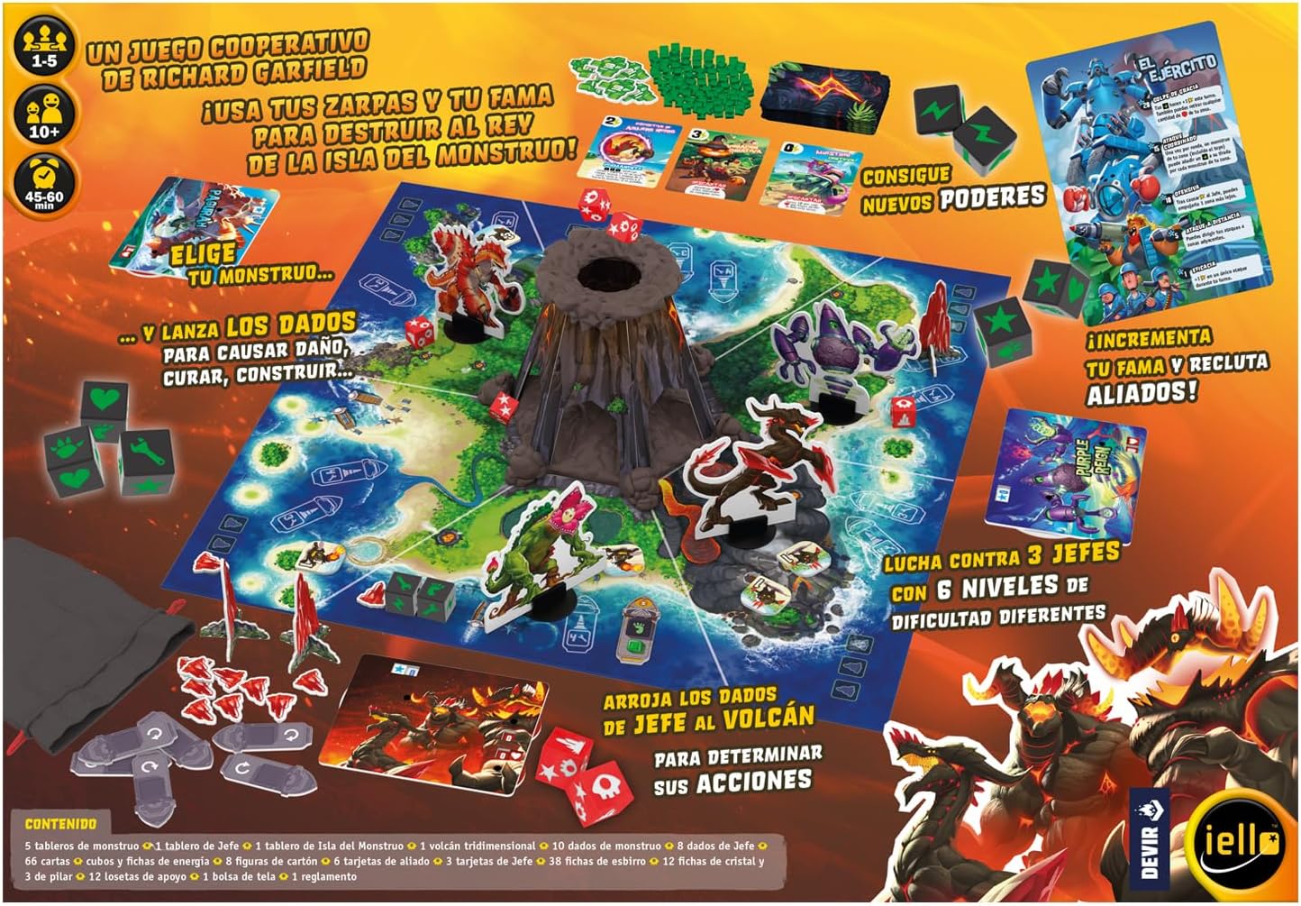 Detalle 2 de Devir King of Monster Island juego cooperativo