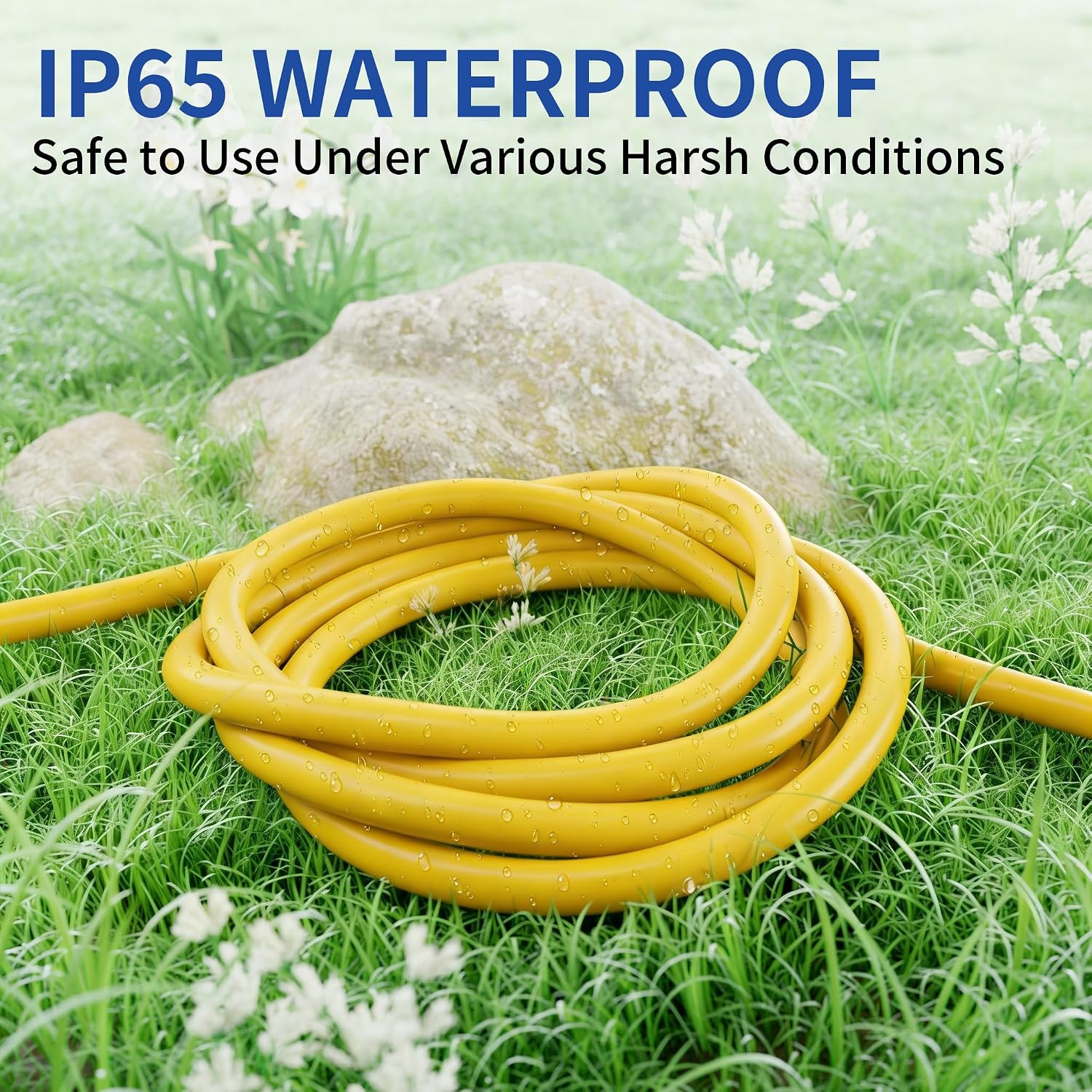 Thumbnail 4 de cismorvex 50-Foot 10/3 Outdoor/Indoor Extension Cord, Lighted, Yellow